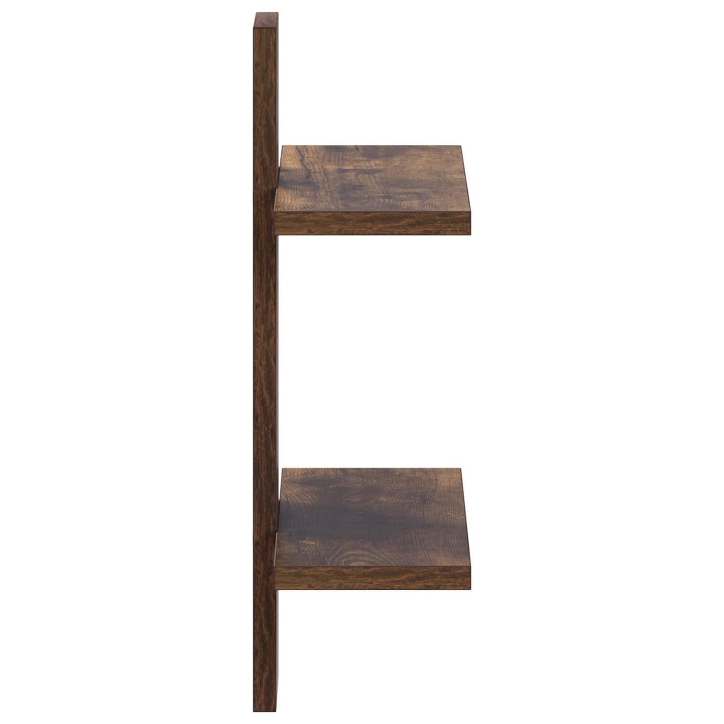 vidaXL Ράφι Τοίχου Καπνισμένο Ξύλο Δρυός 30 x 13.5 x 43 cm