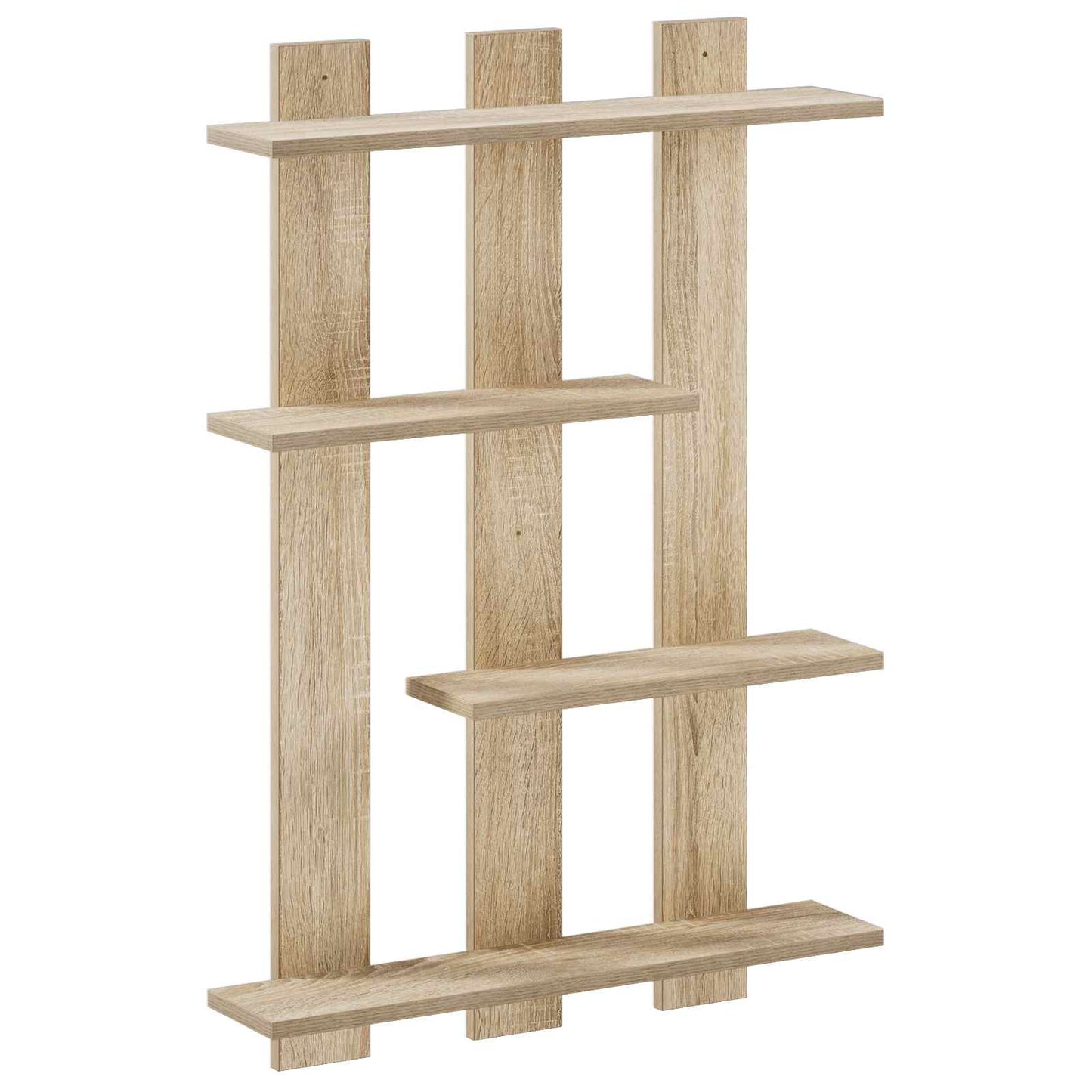 vidaXL Ράφι Τοίχου Sonoma Δρυς 61 x 13,5 x 88 εκ Επεξεργασμένο Ξύλο