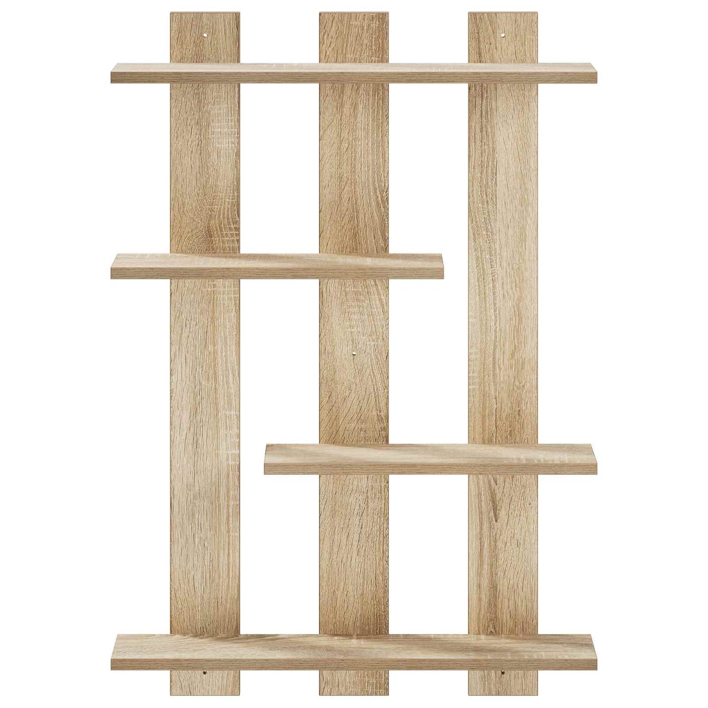 vidaXL Ράφι Τοίχου Sonoma Δρυς 61 x 13,5 x 88 εκ Επεξεργασμένο Ξύλο