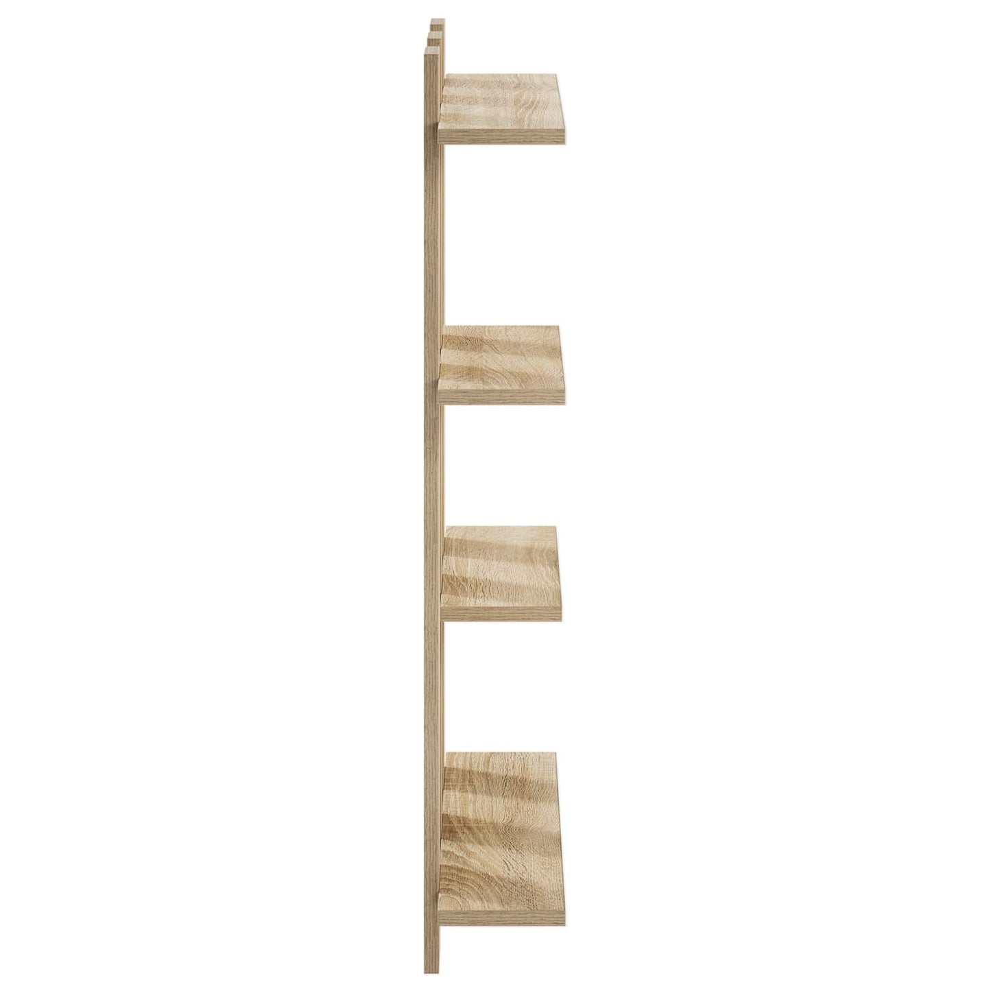 vidaXL Ράφι Τοίχου Sonoma Δρυς 61 x 13,5 x 88 εκ Επεξεργασμένο Ξύλο