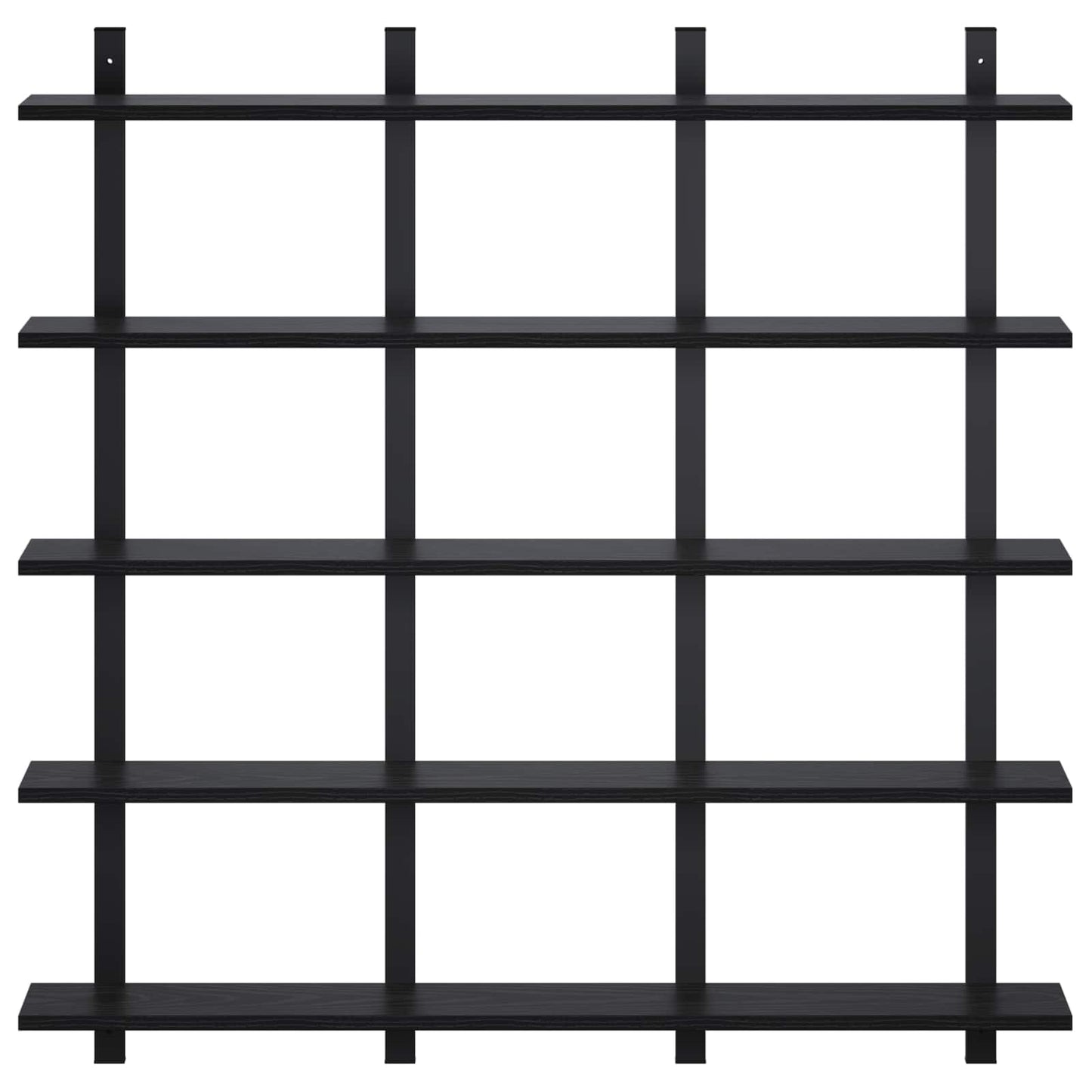 vidaXL Ράφι Τοίχου Μαύρη Δρυς 102 x 13.5 x 102 cm Επεξεργασμένο Ξύλο