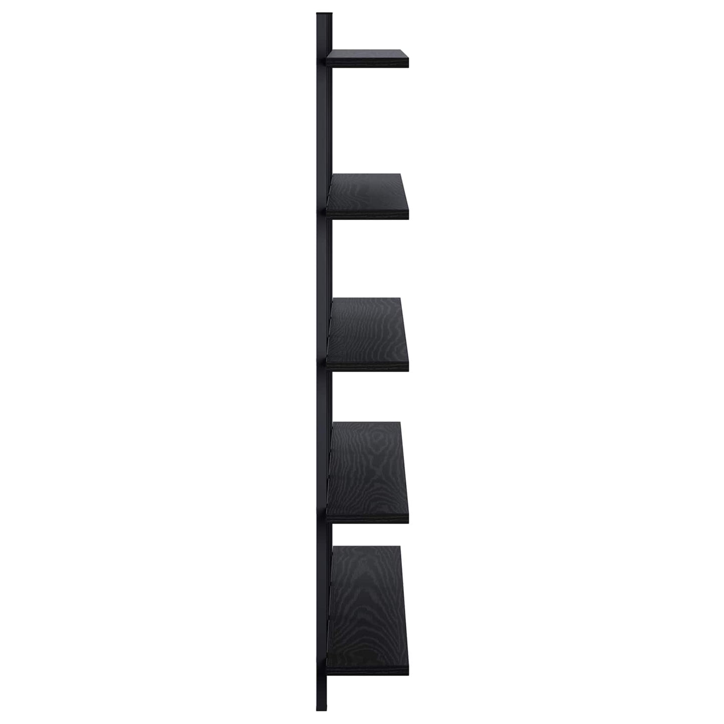 vidaXL Ράφι Τοίχου Μαύρη Δρυς 102 x 13.5 x 102 cm Επεξεργασμένο Ξύλο