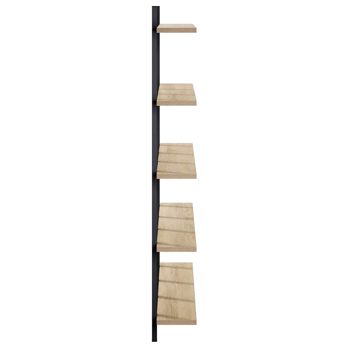 vidaXL Ράφι Τοίχου Sonoma Δρυς 102 x 13.5 x 102 cm Επεξεργασμένο Ξύλο