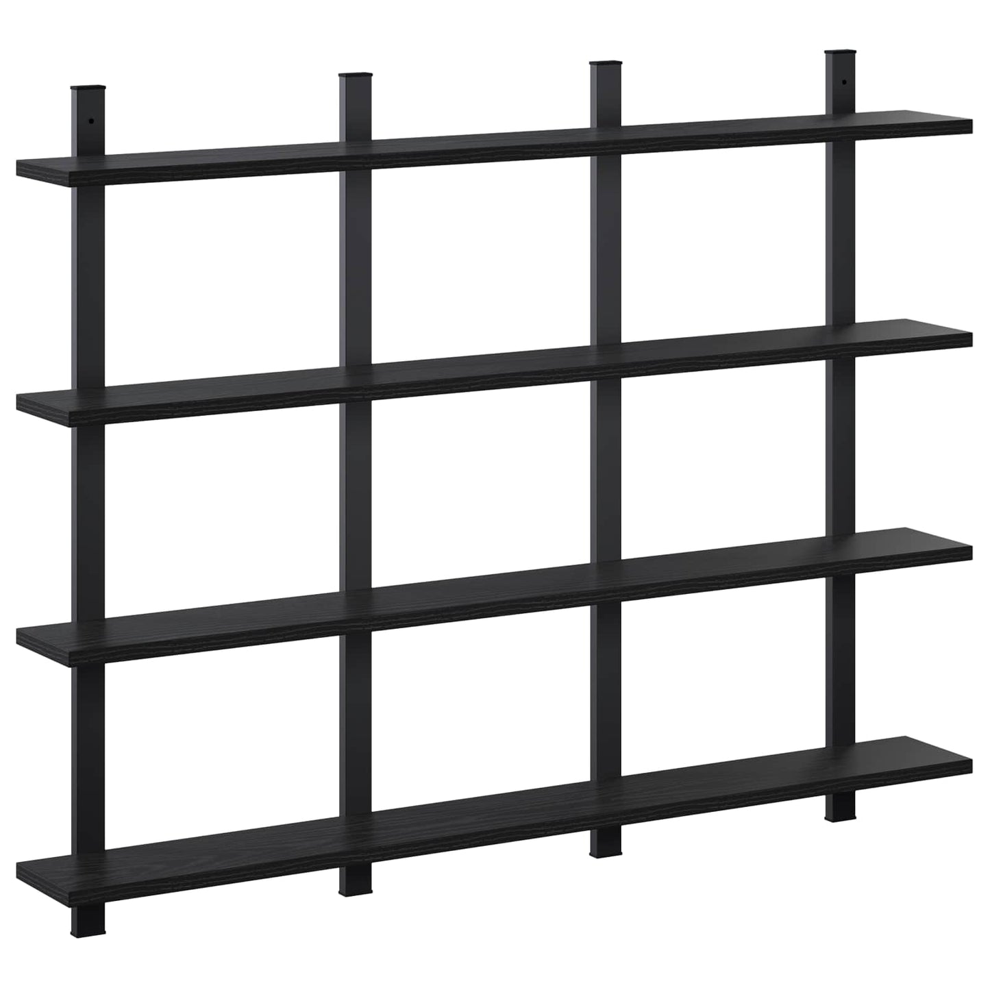vidaXL Ράφι Τοίχου Μαύρη Δρυς 102 x 13.5 x 80 cm Επεξεργασμένο Ξύλο