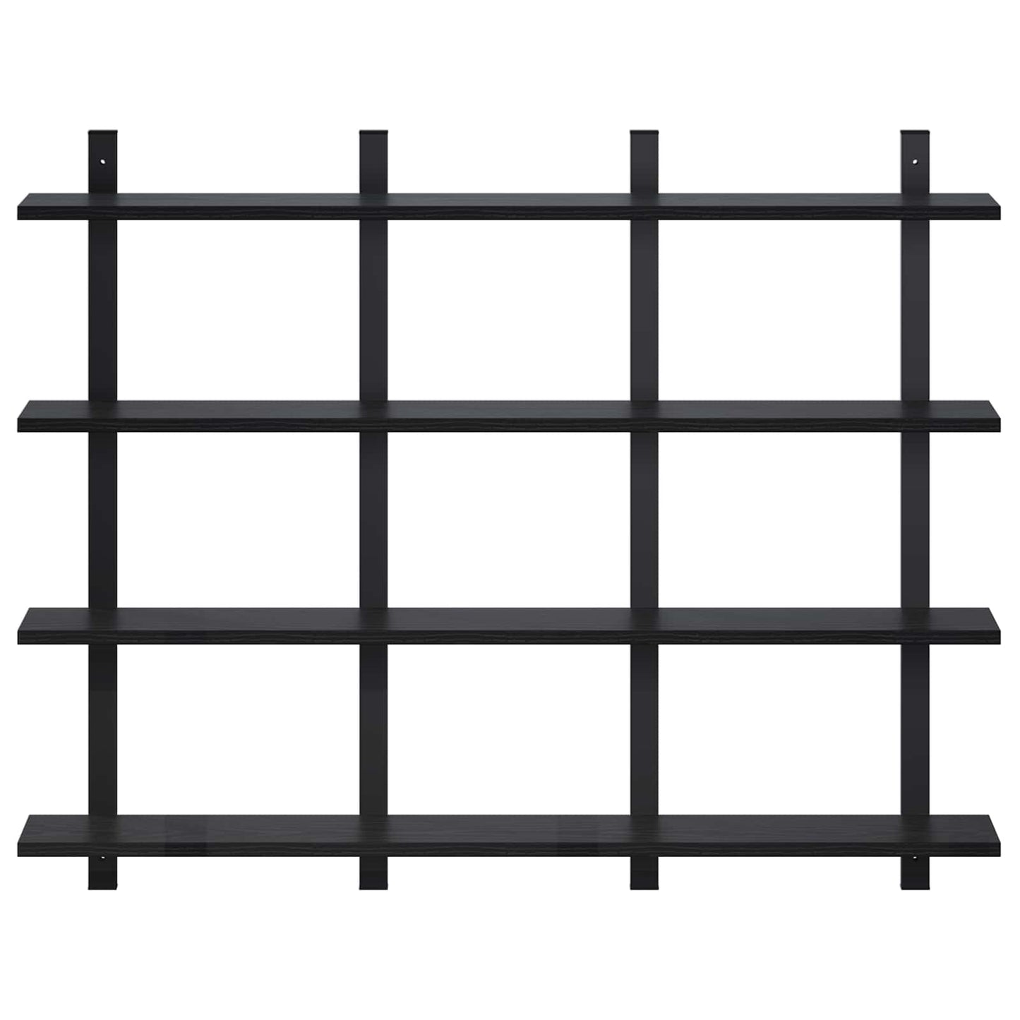 vidaXL Ράφι Τοίχου Μαύρη Δρυς 102 x 13.5 x 80 cm Επεξεργασμένο Ξύλο