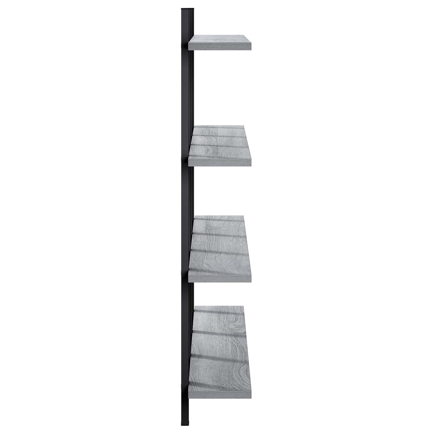 vidaXL Ράφι Τοίχου Γκρι Sonoma 102 x 13.5 x 80 cm Επεξεργασμένο Ξύλο
