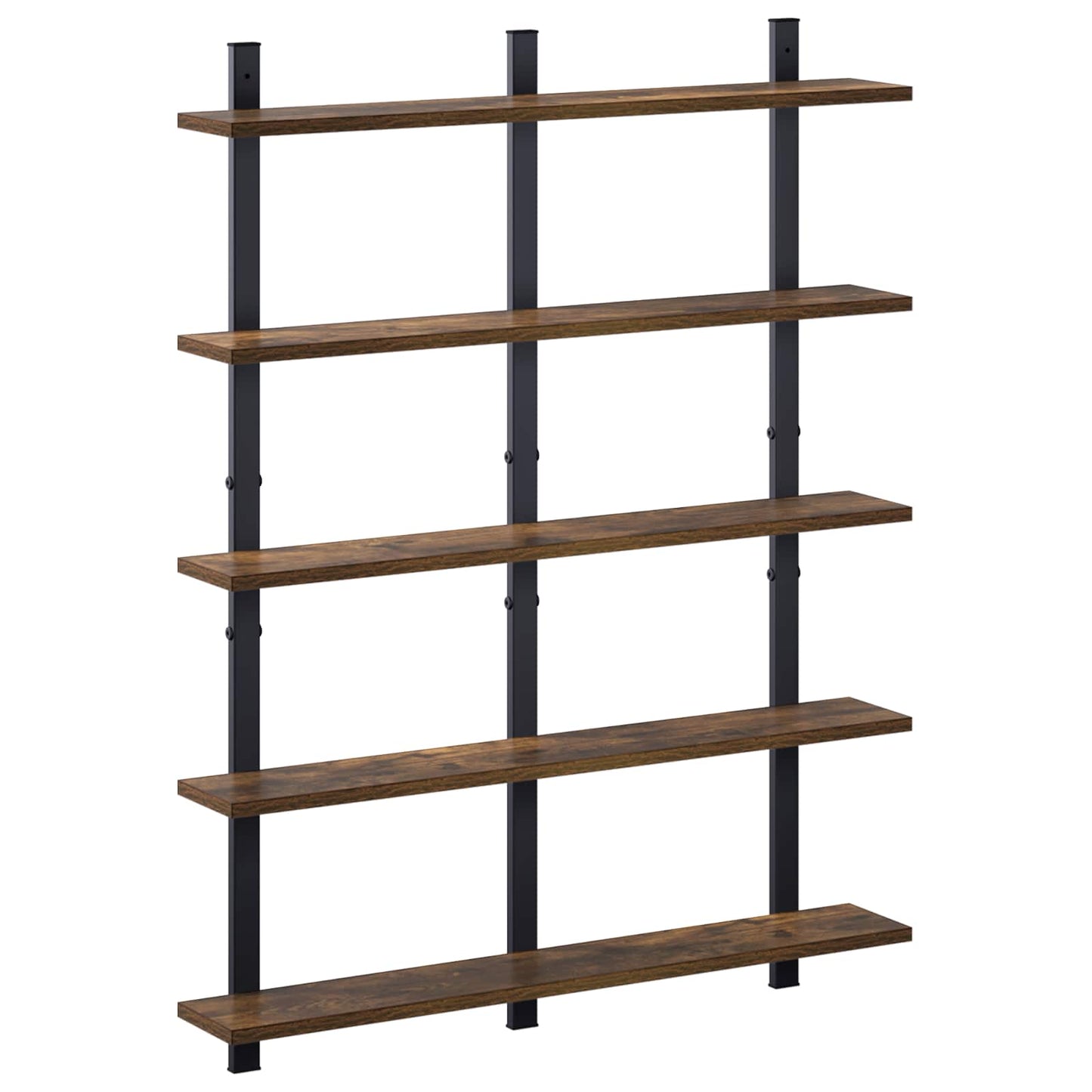 vidaXL Ράφι Τοίχου Καπνισμένο Ξύλο Δρυός 79.5 x 13.5 x 102 cm