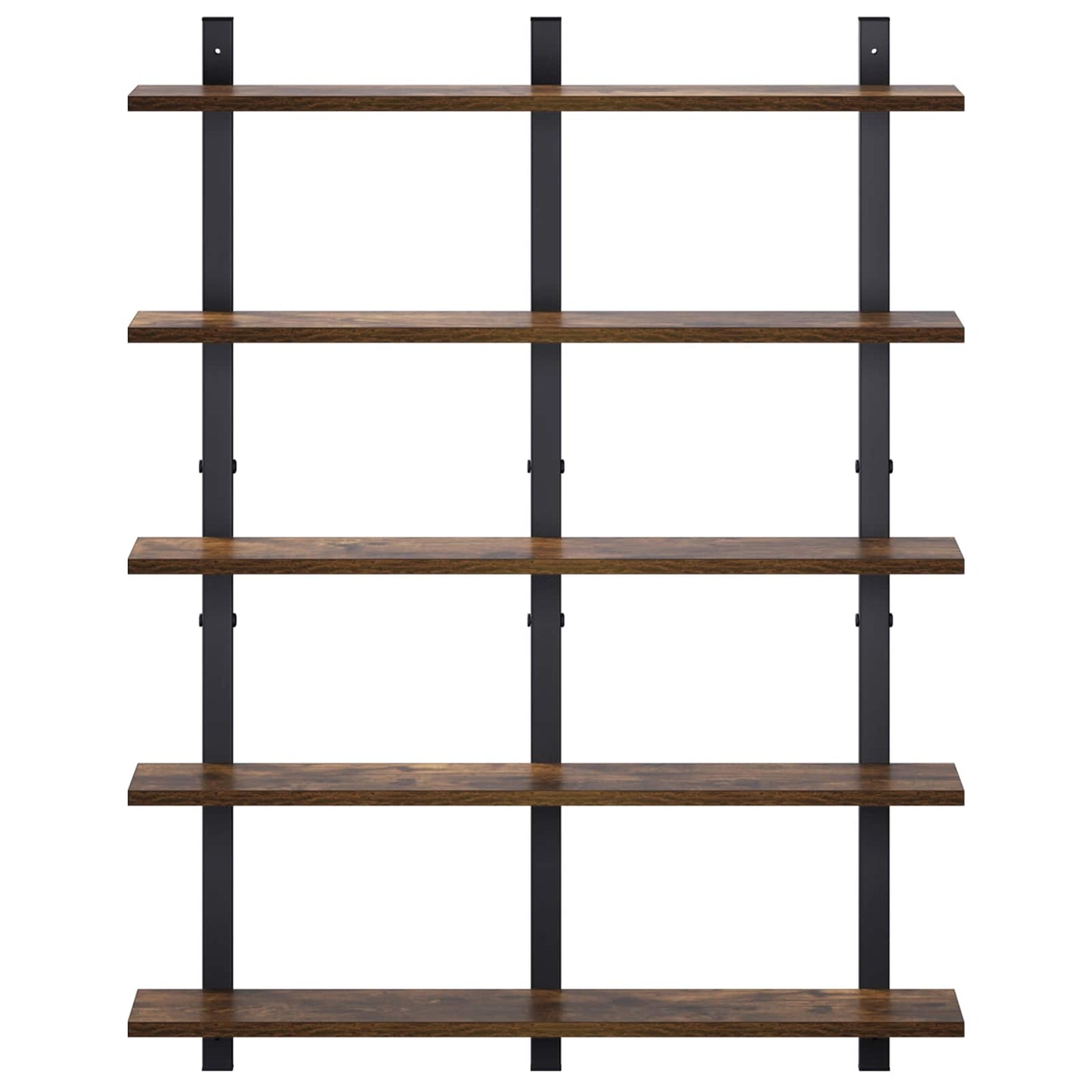 vidaXL Ράφι Τοίχου Καπνισμένο Ξύλο Δρυός 79.5 x 13.5 x 102 cm