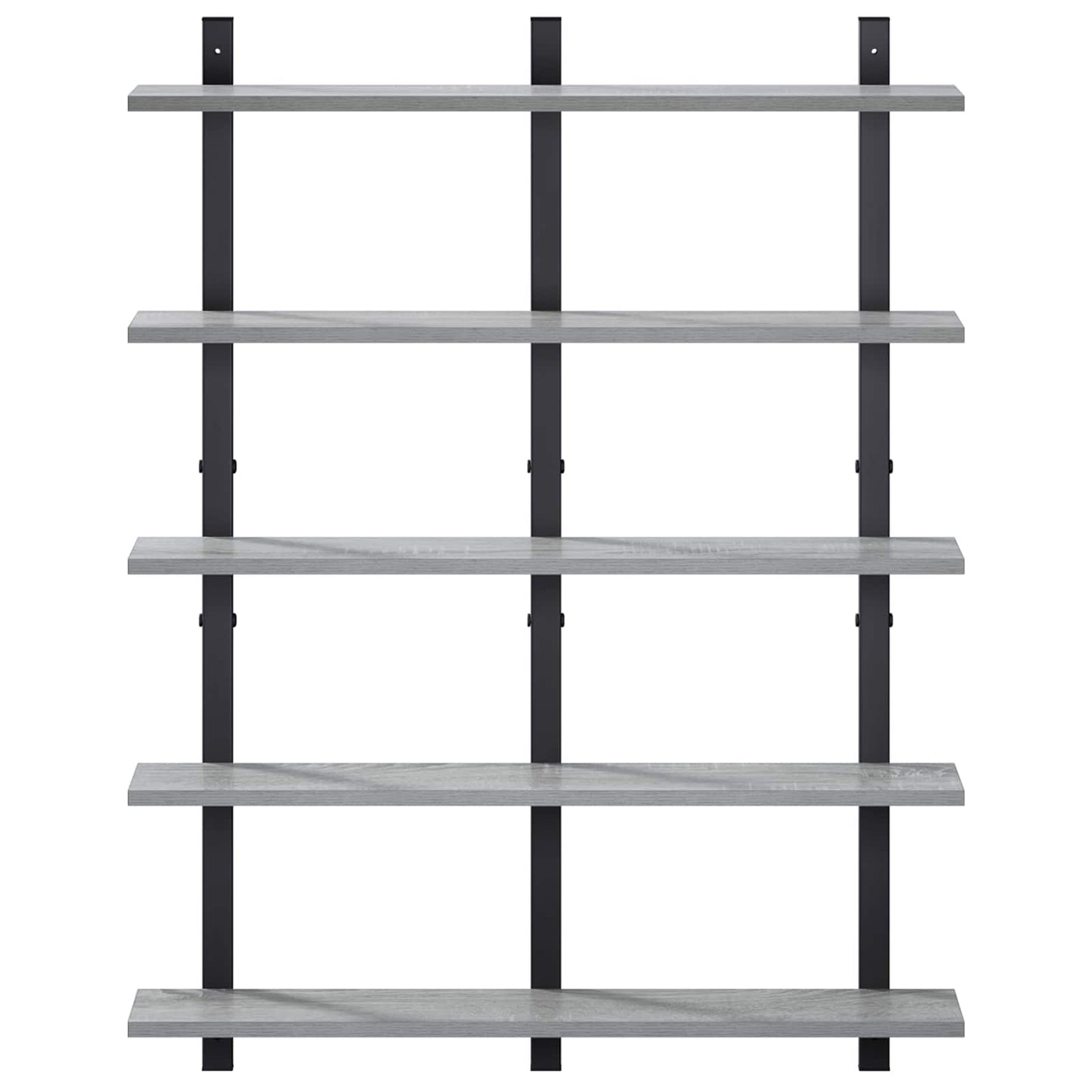 vidaXL Ράφι Τοίχου Γκρι Sonoma 79.5 x 13.5 x 102 cm Επεξεργασμένο Ξύλο