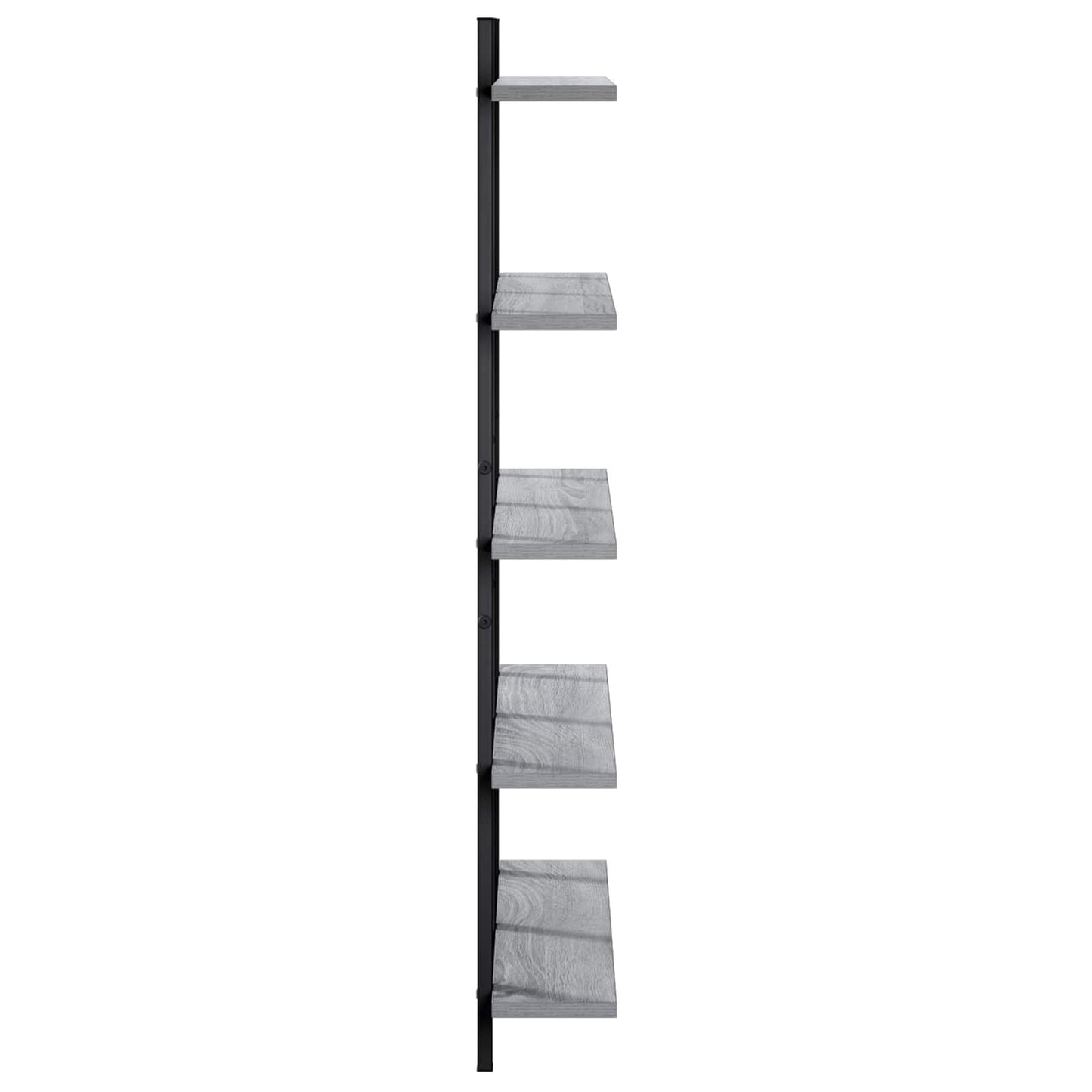 vidaXL Ράφι Τοίχου Γκρι Sonoma 79.5 x 13.5 x 102 cm Επεξεργασμένο Ξύλο