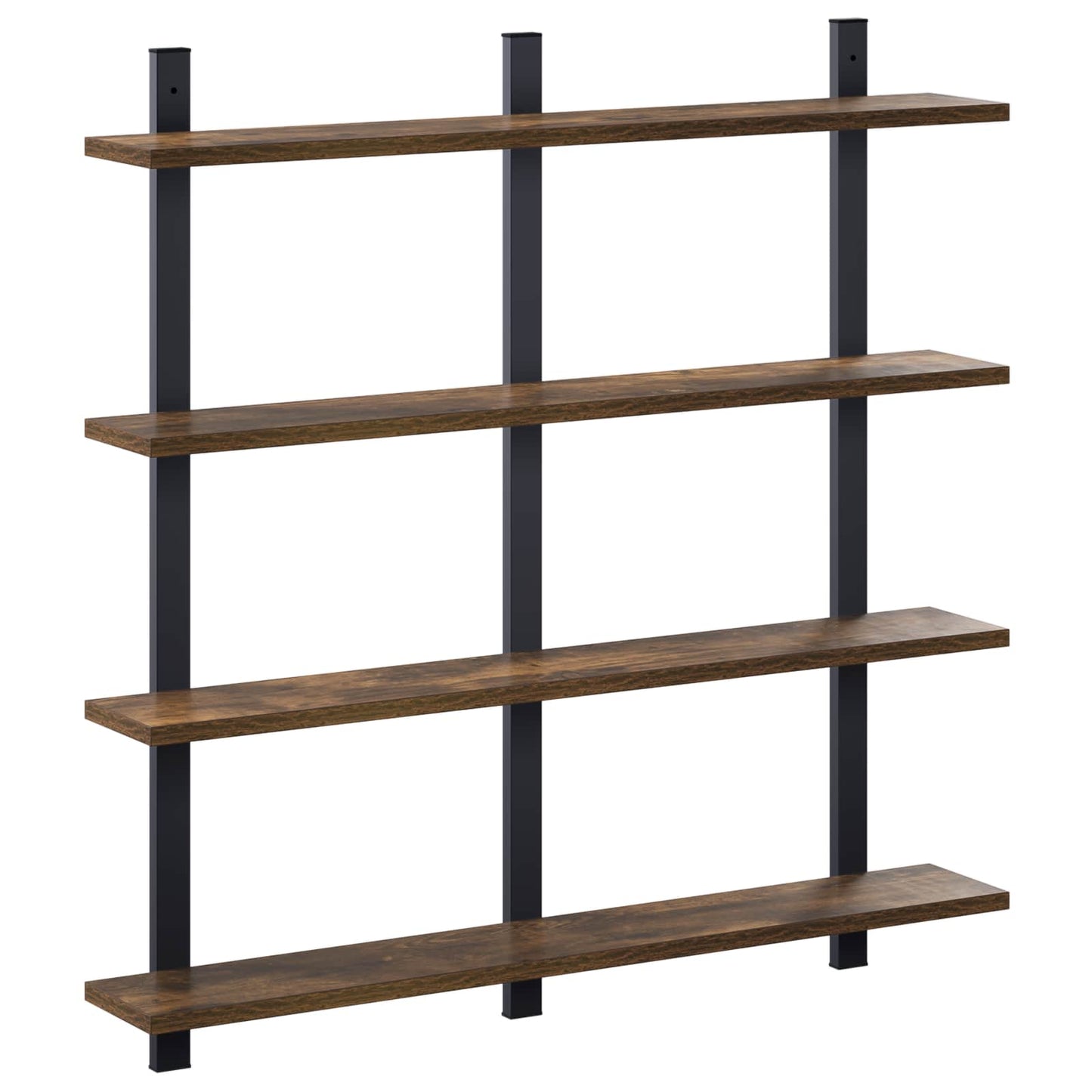 vidaXL Ράφι Τοίχου Καπνισμένο Ξύλο Δρυός 79,5 x 13,5 x 80 cm