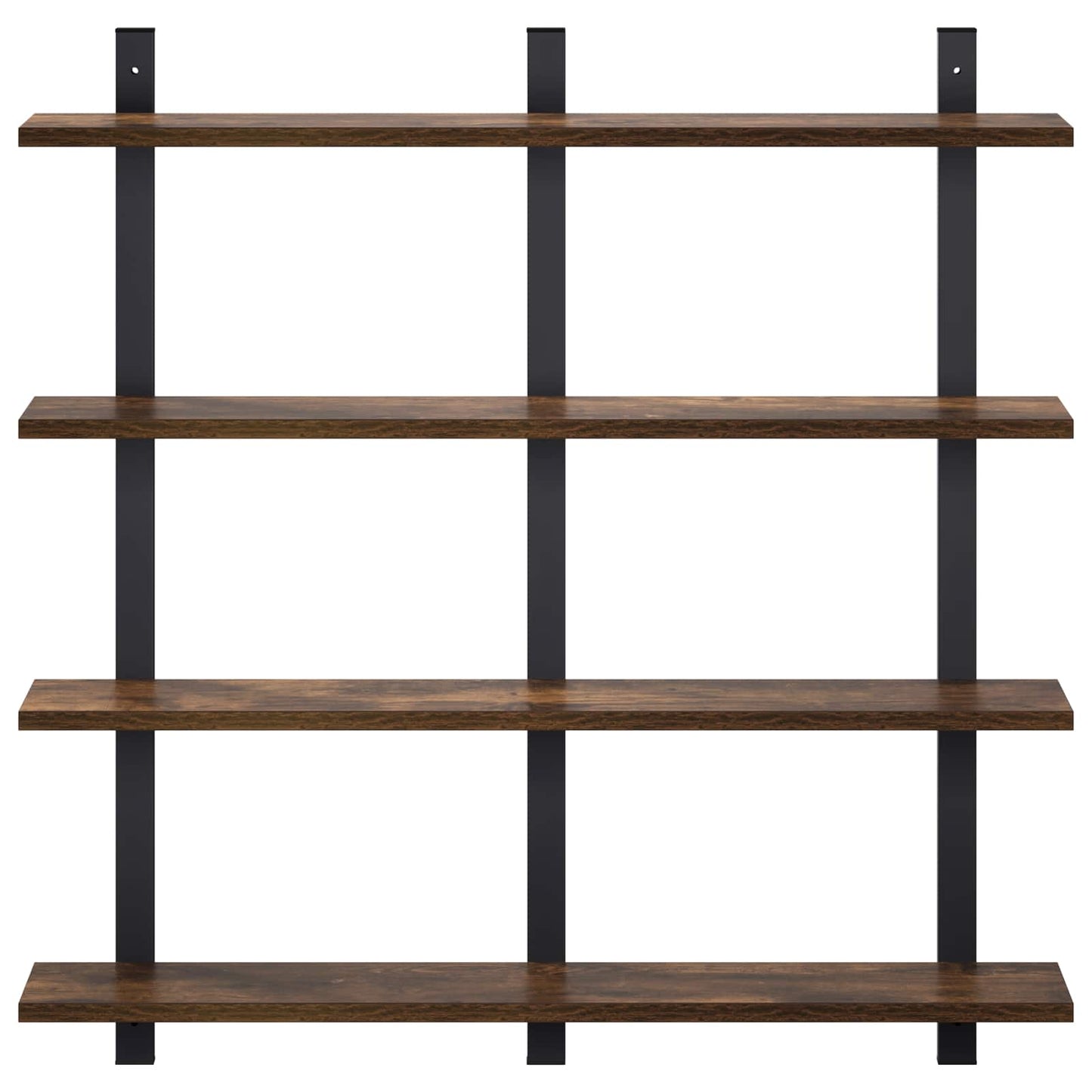 vidaXL Ράφι Τοίχου Καπνισμένο Ξύλο Δρυός 79,5 x 13,5 x 80 cm