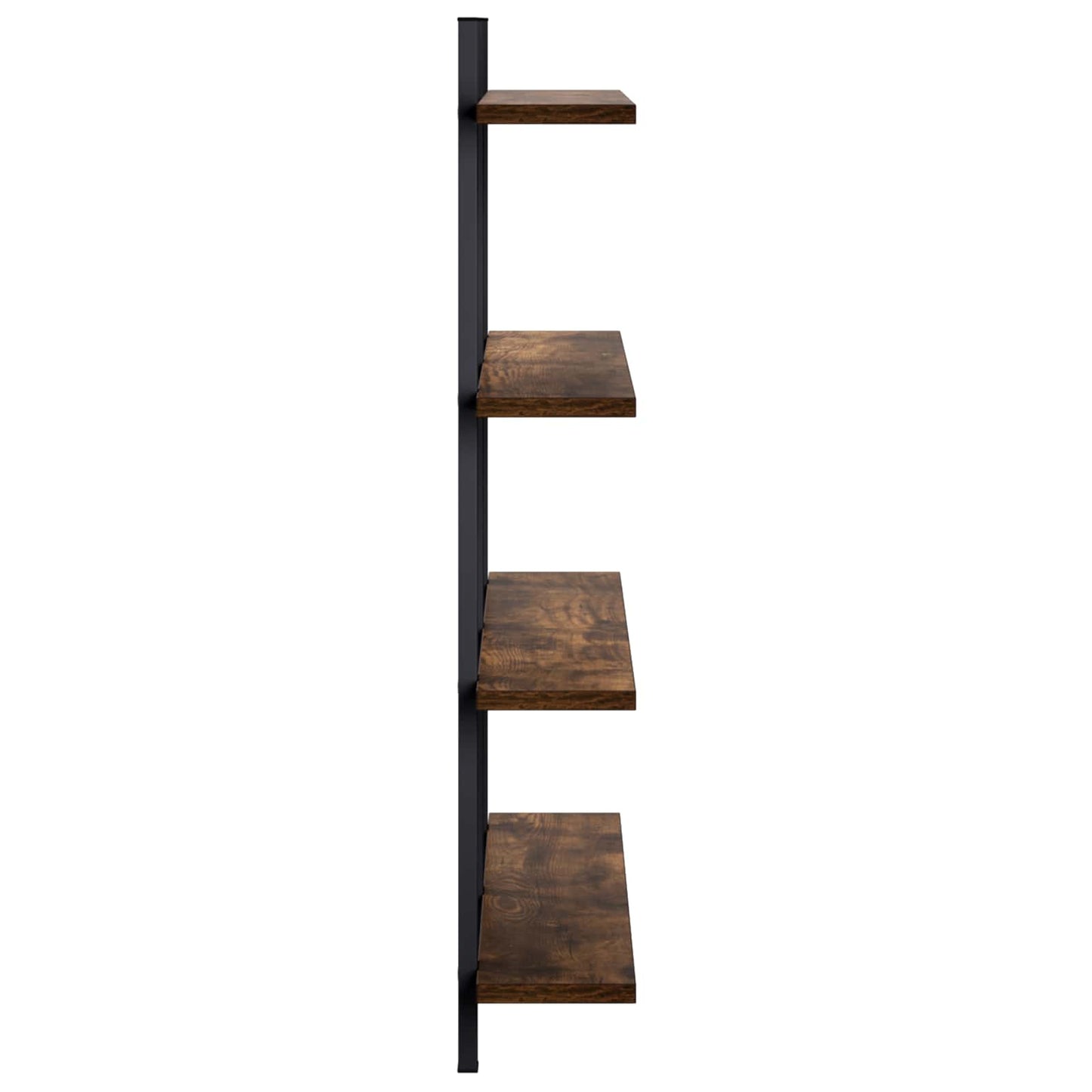 vidaXL Ράφι Τοίχου Καπνισμένο Ξύλο Δρυός 79,5 x 13,5 x 80 cm