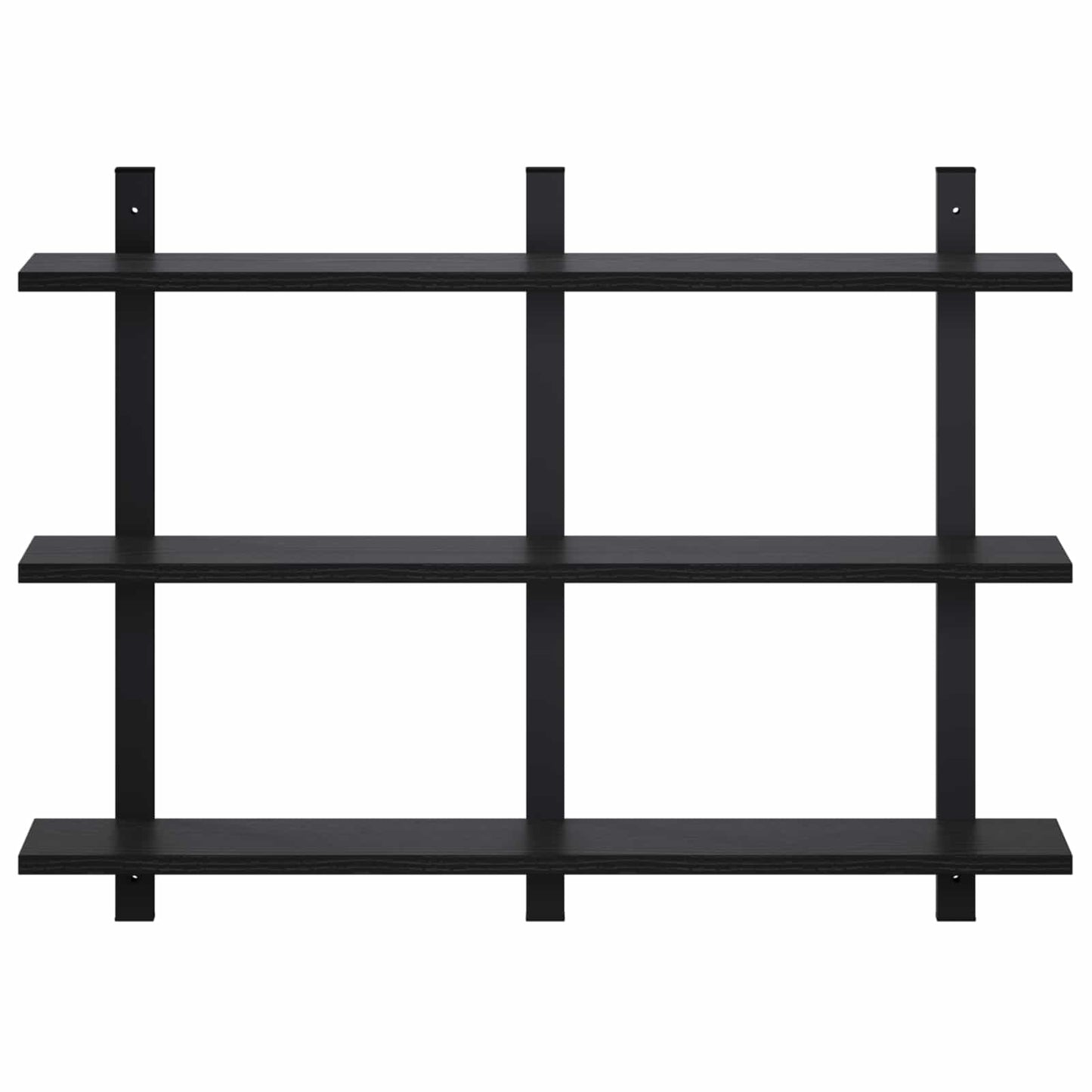 vidaXL Ράφι Τοίχου Μαύρη Δρυς 79.5 x 13.5 x 58 cm Επεξεργασμένο Ξύλο