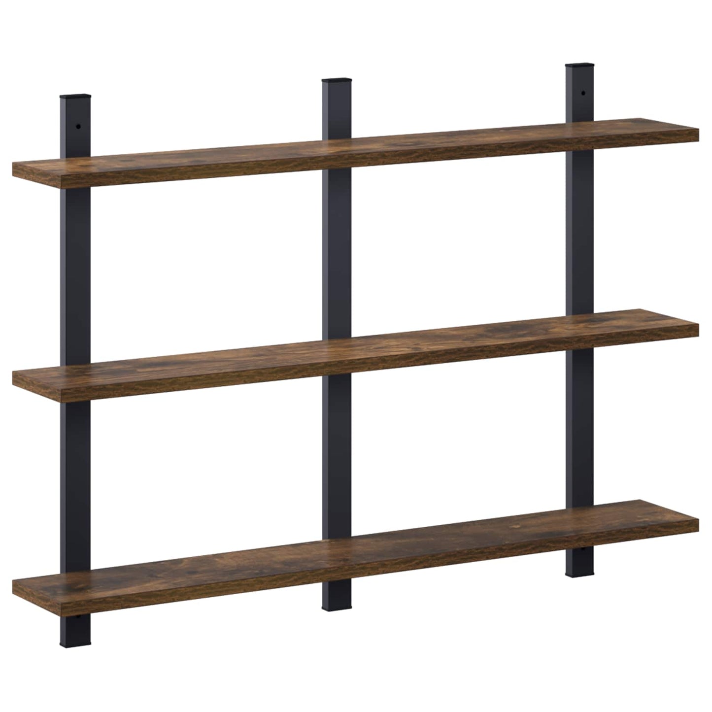 vidaXL Ράφι Τοίχου Καπνισμένο Ξύλο Δρυός 79.5 x 13.5 x 58 cm