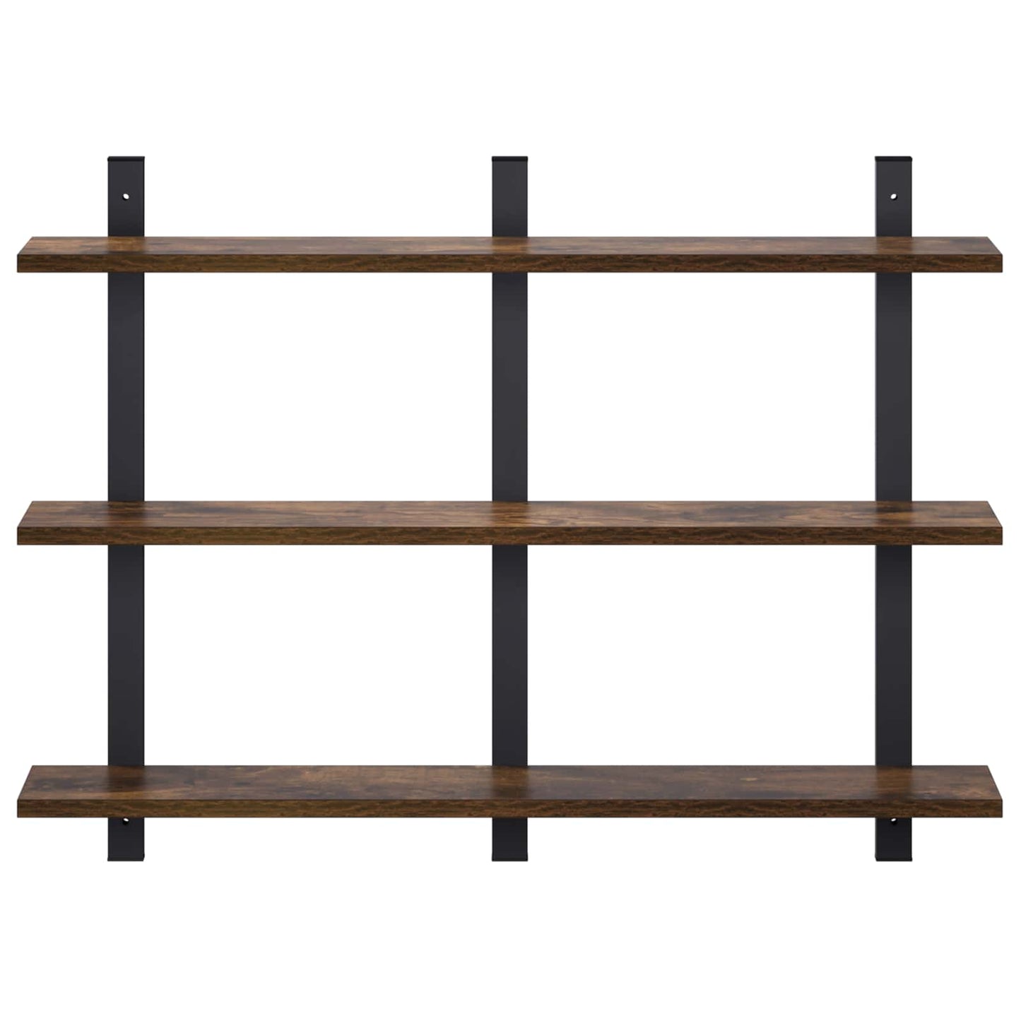 vidaXL Ράφι Τοίχου Καπνισμένο Ξύλο Δρυός 79.5 x 13.5 x 58 cm