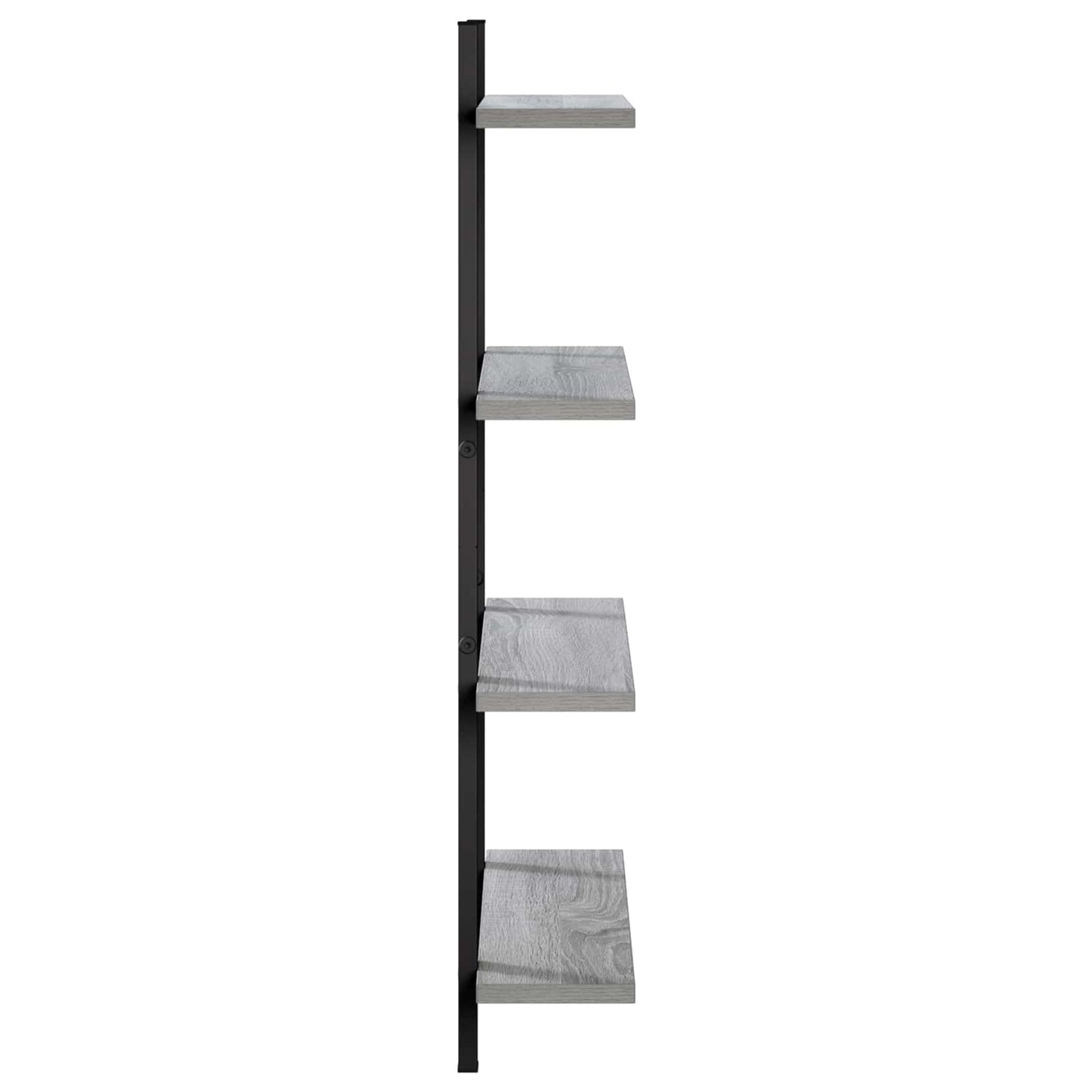 vidaXL Ράφι Τοίχου Γκρι Sonoma 60.5 x 13.5 x 80.5 cm