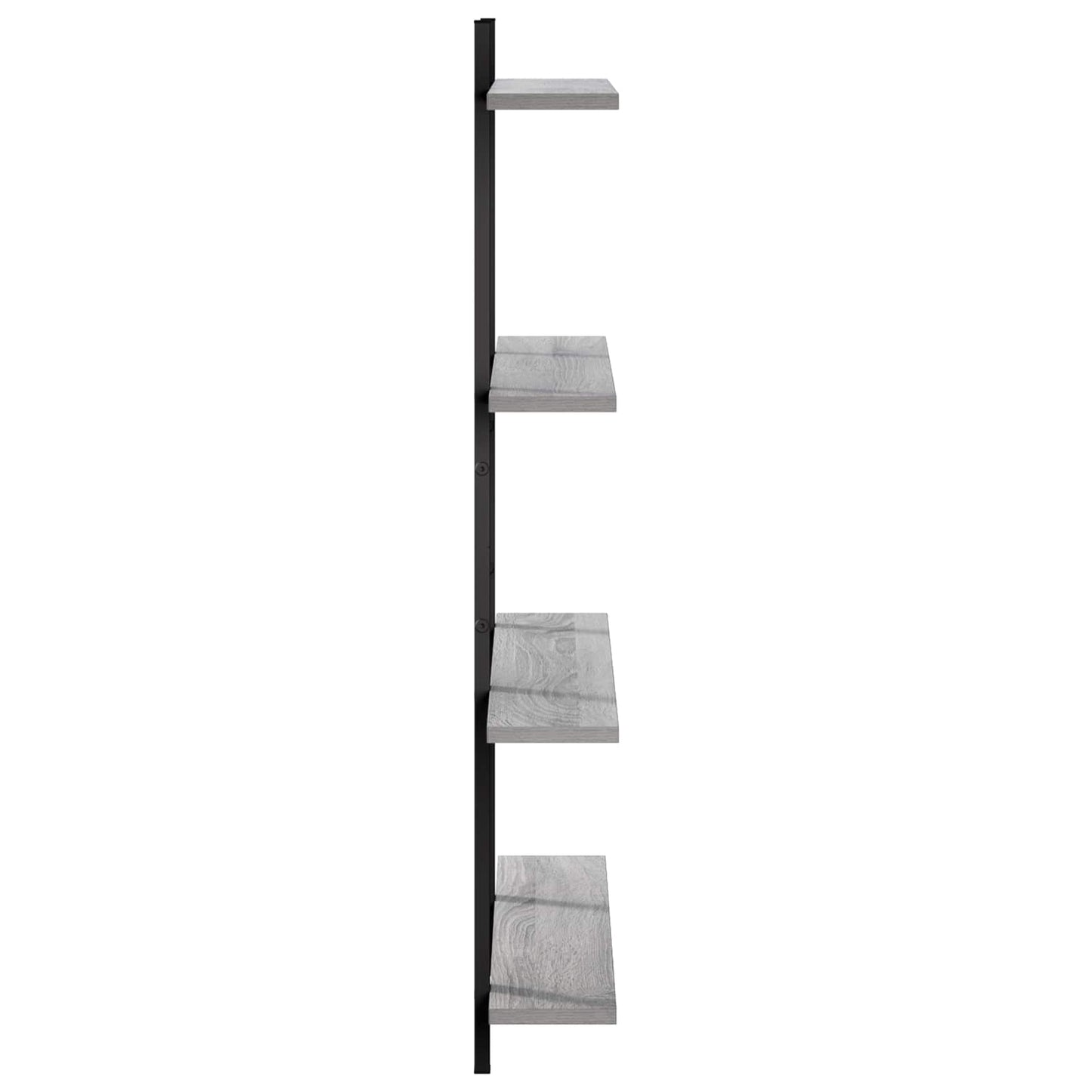 vidaXL Ράφι Τοίχου Γκρι Sonoma 100 x 13,5 x 101 εκ. Επεξεργασμένο Ξύλο