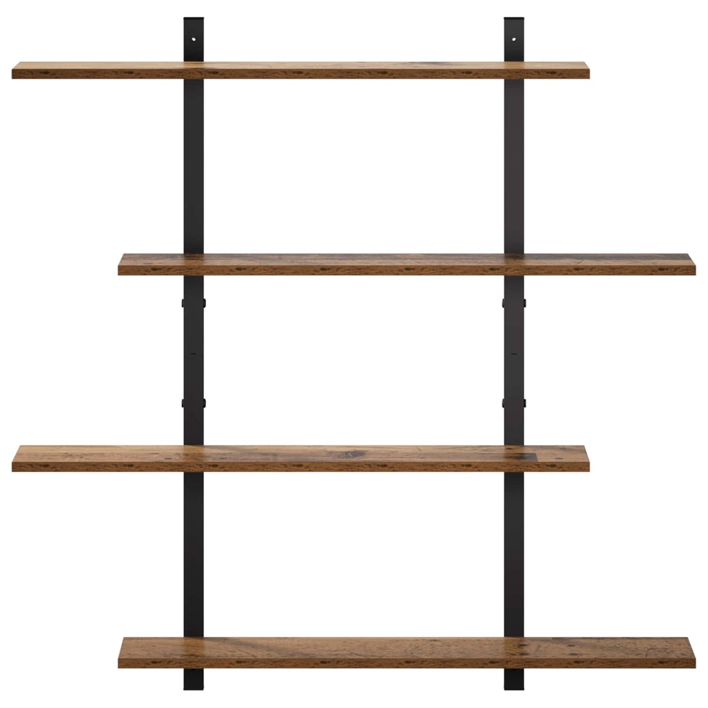 vidaXL Ράφι Τοίχου Παλαιωμένο ξύλο 100 x 13.5 x 101 cm