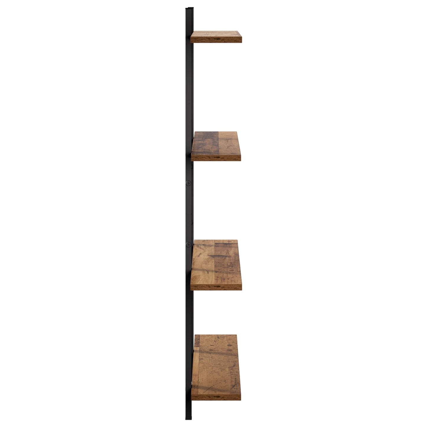 vidaXL Ράφι Τοίχου Παλαιωμένο ξύλο 100 x 13.5 x 101 cm