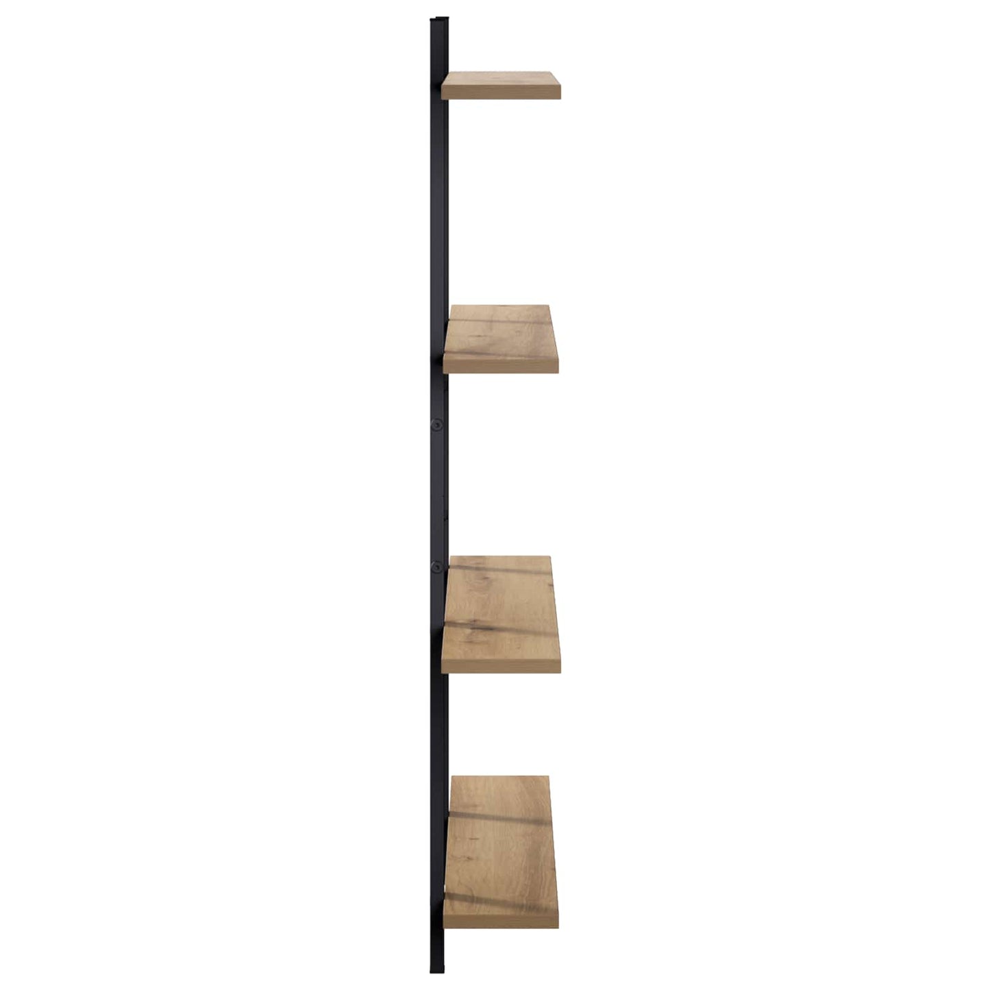 vidaXL Ράφι Τοίχου Artisan Δρυς 100 x 13.5 x 101 cm Επεξεργασμένο Ξύλο