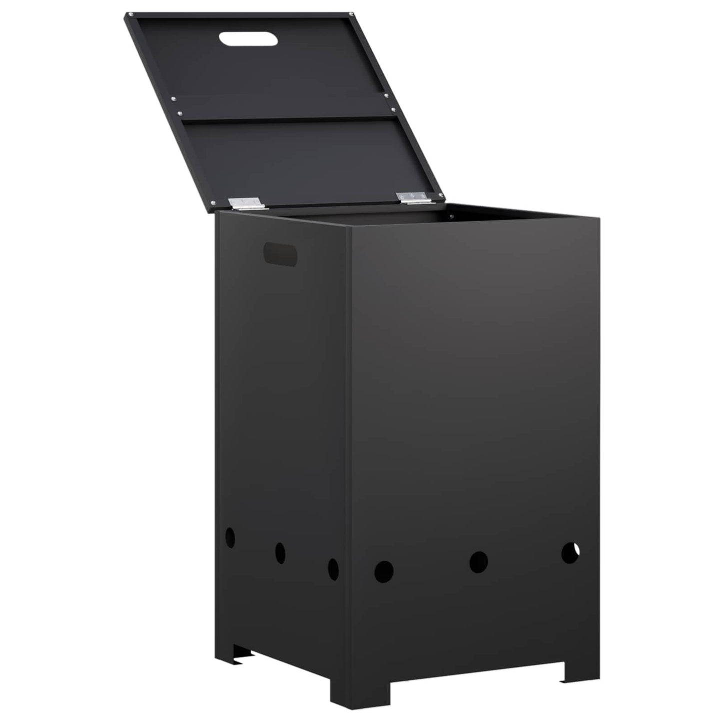 vidaXL Κάλυμμα φιάλης προπανίου 40 x 40 x 66 cm Ατσάλι Μαύρο