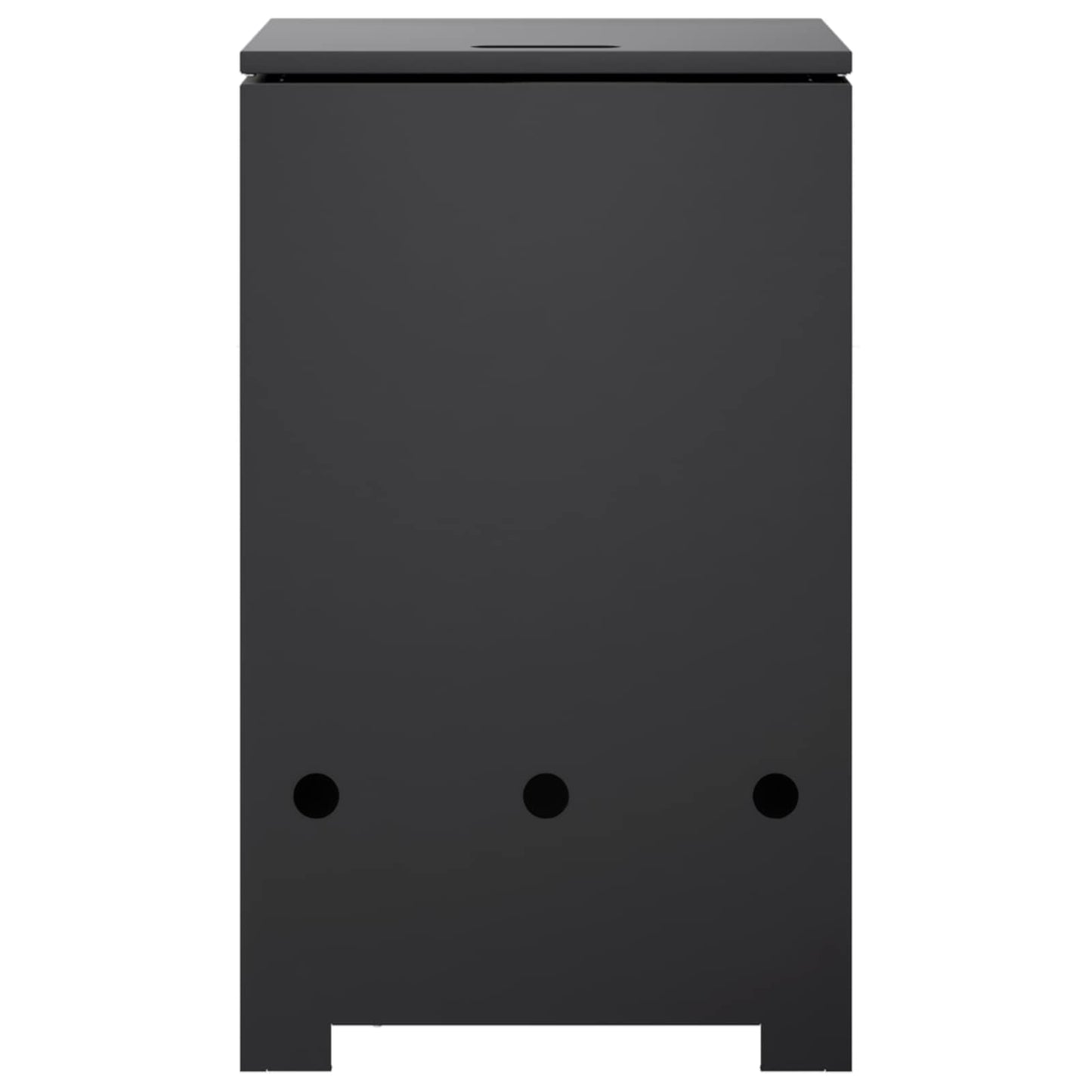 vidaXL Κάλυμμα φιάλης προπανίου 40 x 40 x 66 cm Ατσάλι Μαύρο