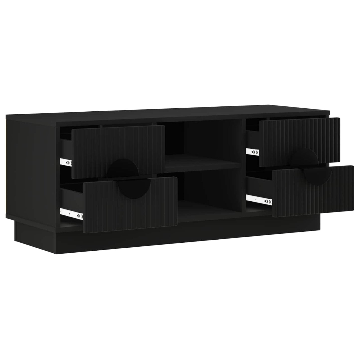 vidaXL Ντουλάπι TV VENRAY 101 x 36,5 x 40 cm Μαύρο