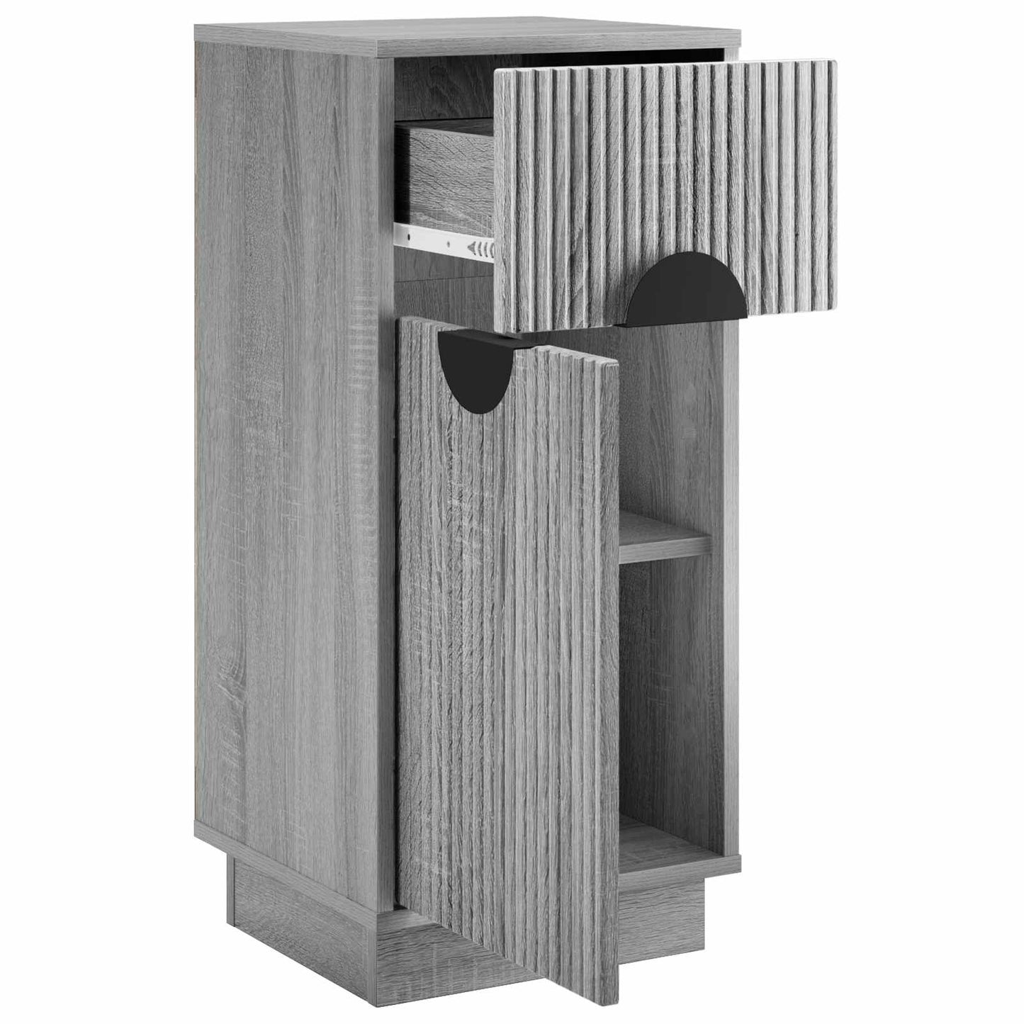 vidaXL Πλαϊνό γραφείο VENRAY Γκρι Sonoma 35 x 33 x 77,5 cm