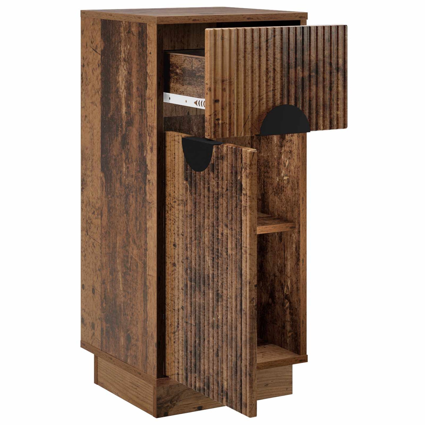 vidaXL Πλαϊνό γραφείο VENRAY Παλαιωμένο ξύλο 35 x 33 x 77,5 cm