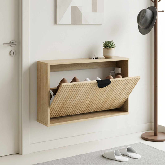vidaXL Ντουλάπα Παπουτσιών VENRAY 70 x 17 x 43 cm Επεξεργασμένο Ξύλο