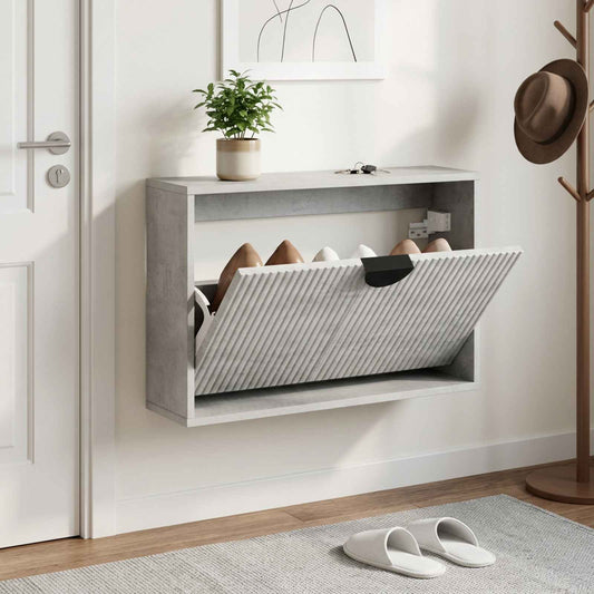 vidaXL Ντουλάπα Παπουτσιών VENRAY 70 x 17 x 43 cm Επεξεργασμένο Ξύλο