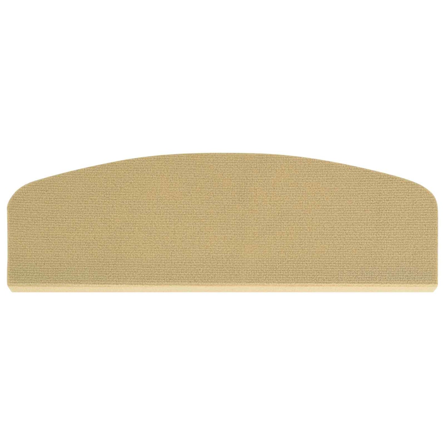 vidaXL Πατάκια σκάλας 15 τμχ. 56 x 17 x 3 cm Μπεζ Πολυεστέρας