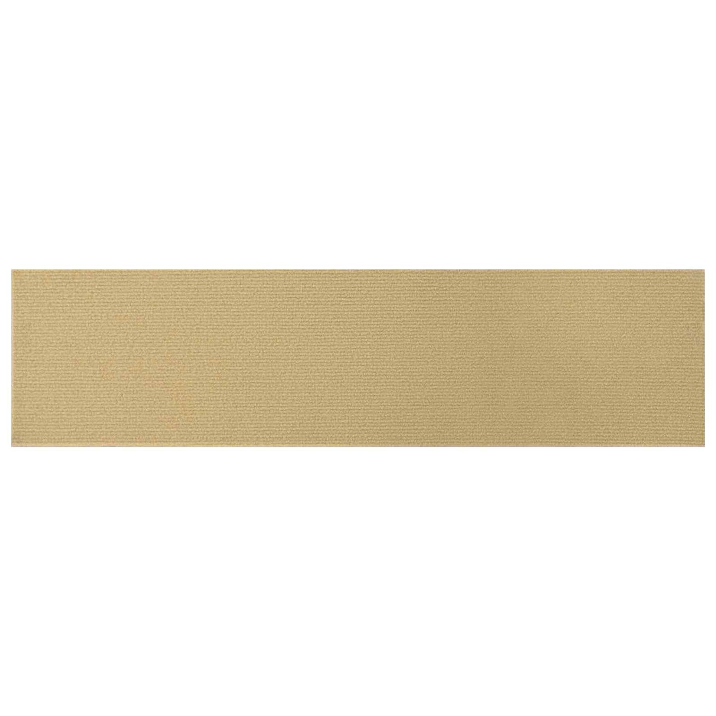 vidaXL Πατάκια σκάλας 15 τμχ. 76 x 20 cm Μπεζ Πολυεστέρας Ορθογώνιος
