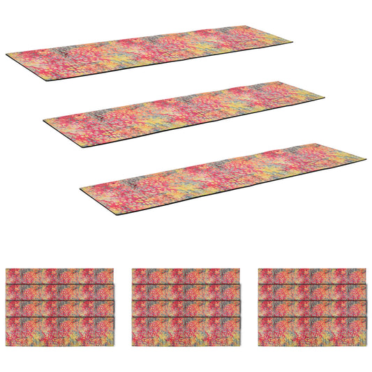 vidaXL Πατάκια σκάλας 15 τμχ. 76 x 20 cm Πολύχρωμο Πολυεστέρας