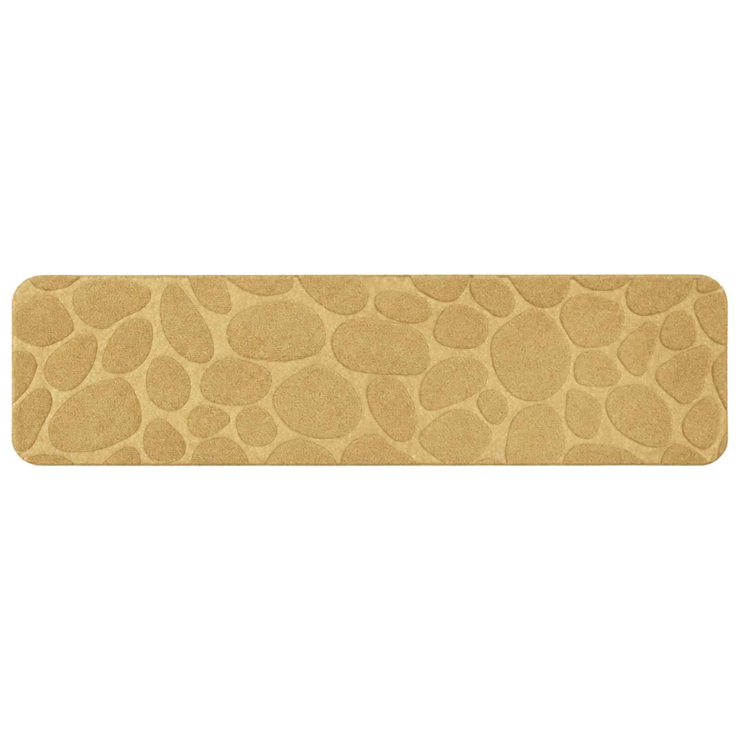 vidaXL Πατάκια σκάλας 15 τμχ. 76 x 20 cm Μπεζ Πολυεστέρας Ορθογώνιος