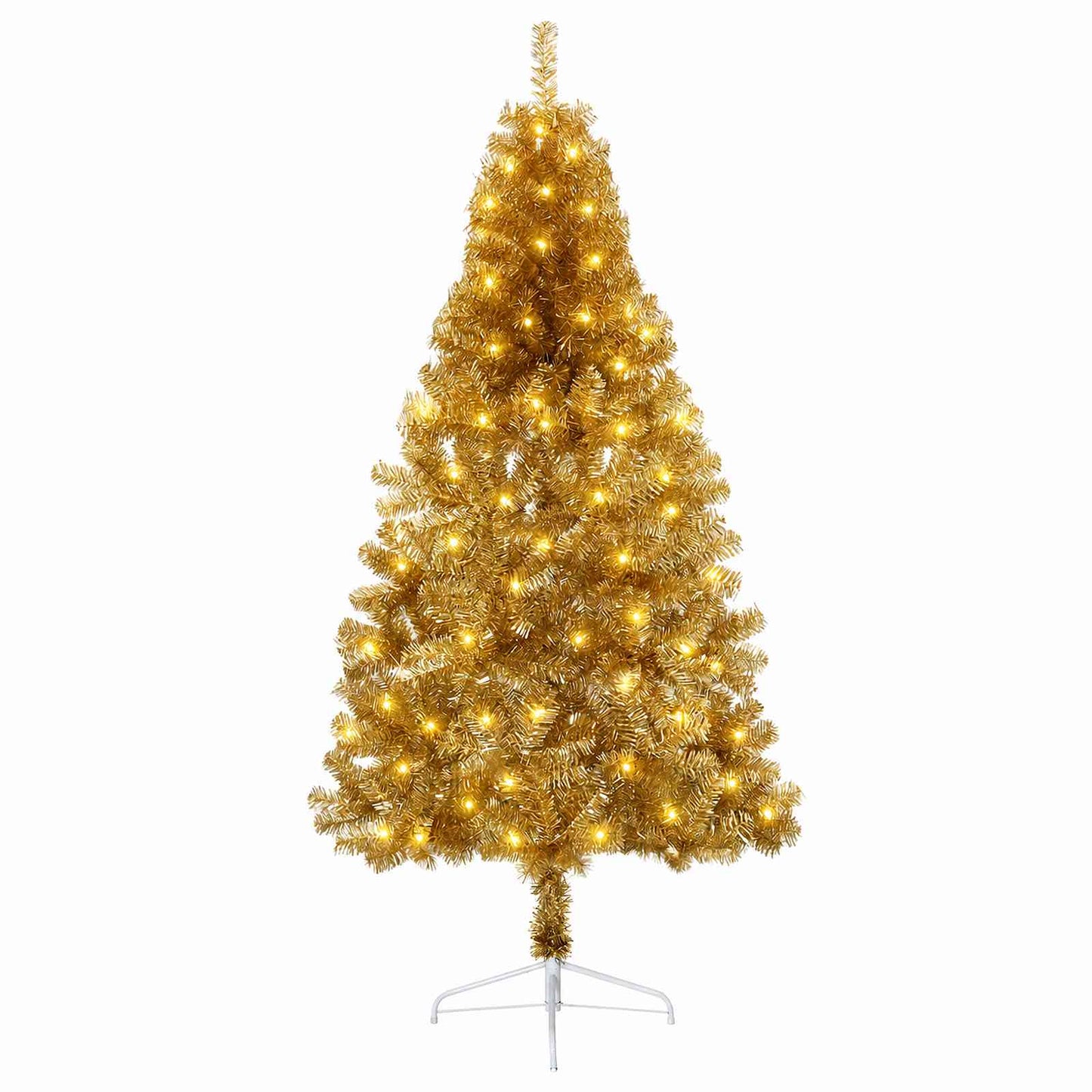 vidaXL Τεχνητό Χριστουγεννιάτικο Δέντρο με Άξονα 210 εκ. 300 LED