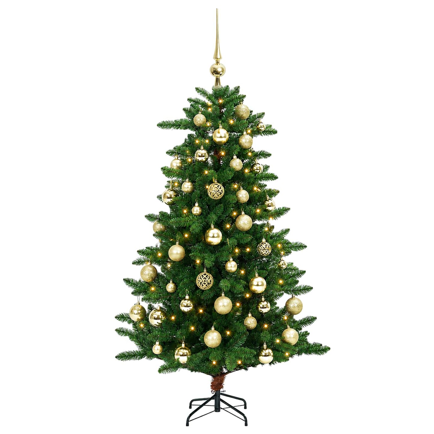 vidaXL Artificial Christmas Tree with Bauble 120 εκ. 150 LED