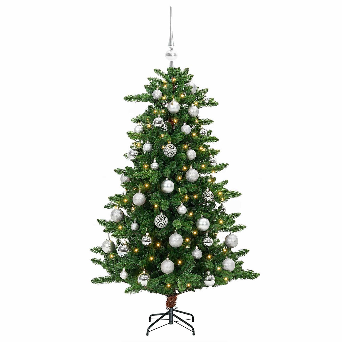 vidaXL Artificial Christmas Tree with Bauble 120 εκ. 150 LED