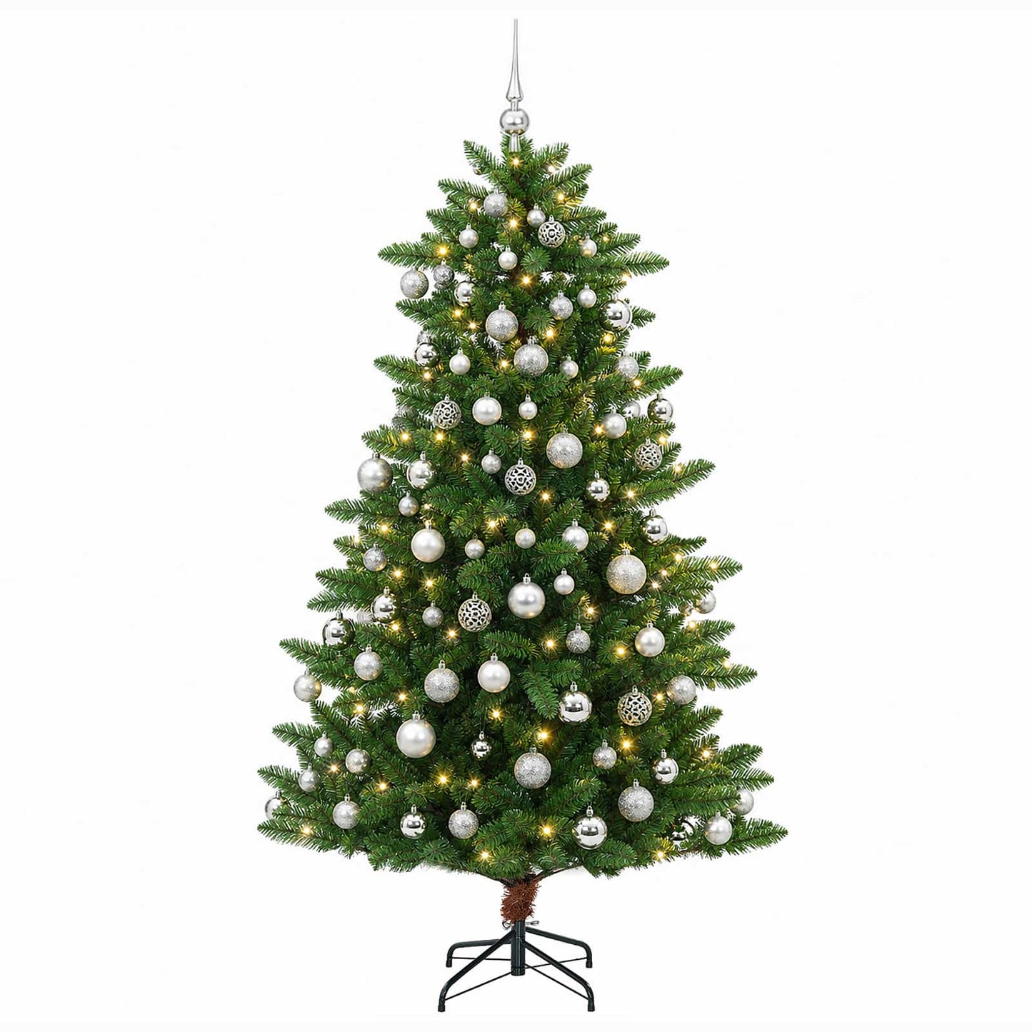 vidaXL Artificial Christmas Tree with Bauble 240 εκ. 300 LED
