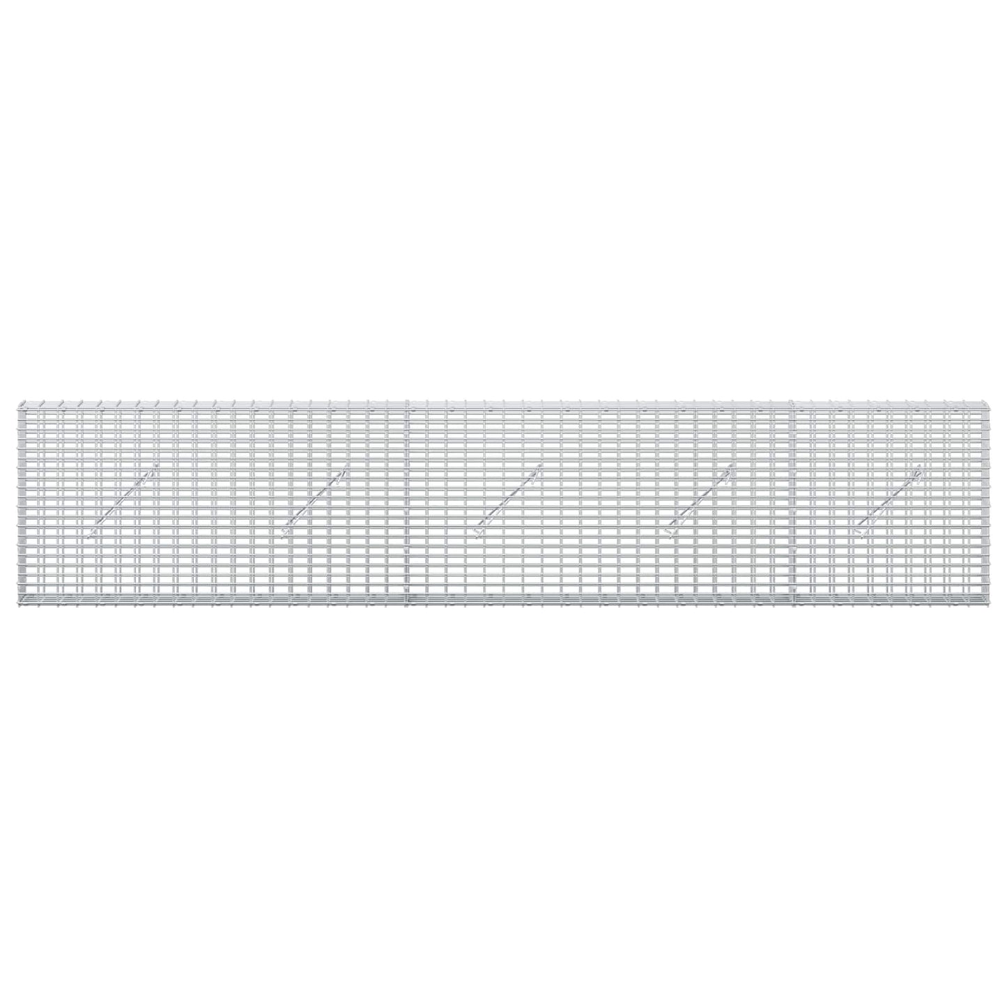 vidaXL Γκαμπιόν με σύρμα 3,5 χλστ και πλέγμα 5x2,5 εκ 250x10x50 εκ