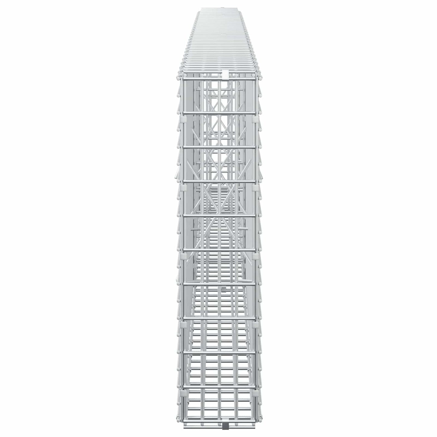 vidaXL Γκαμπιόν με σύρμα 3,5 χλστ και πλέγμα 5x2,5 εκ 250x10x50 εκ