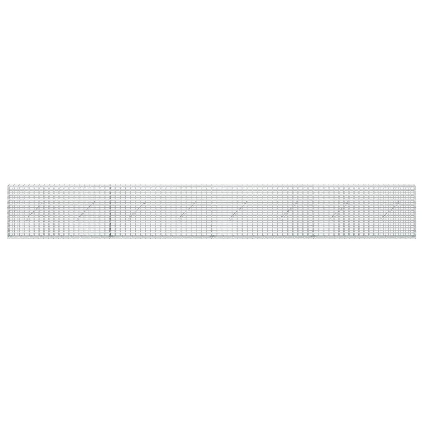 vidaXL Γκαμπιόν με σύρμα 3,5 mm και πλέγμα 5x2,5 cm 400x10x50 εκ