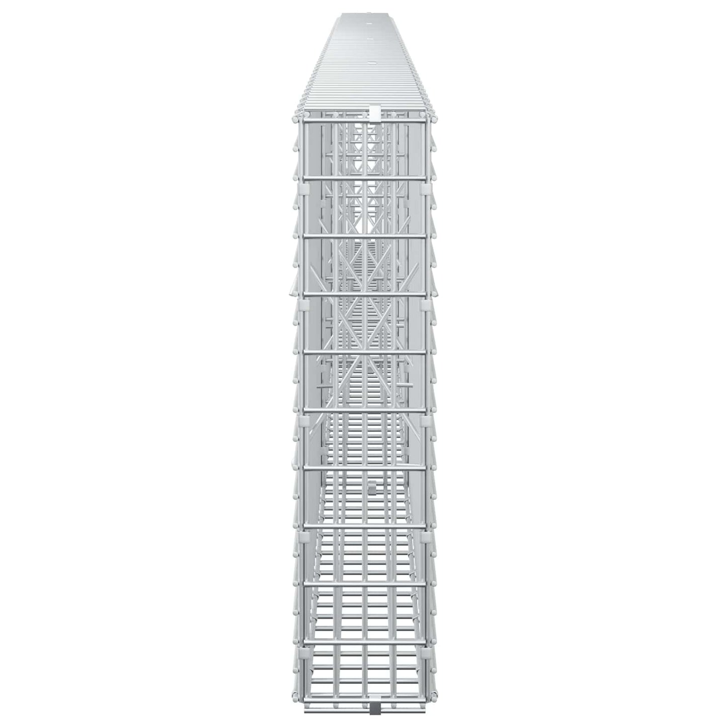 vidaXL Γκαμπιόν με σύρμα 3,5 mm και πλέγμα 5x2,5 cm 400x10x50 εκ