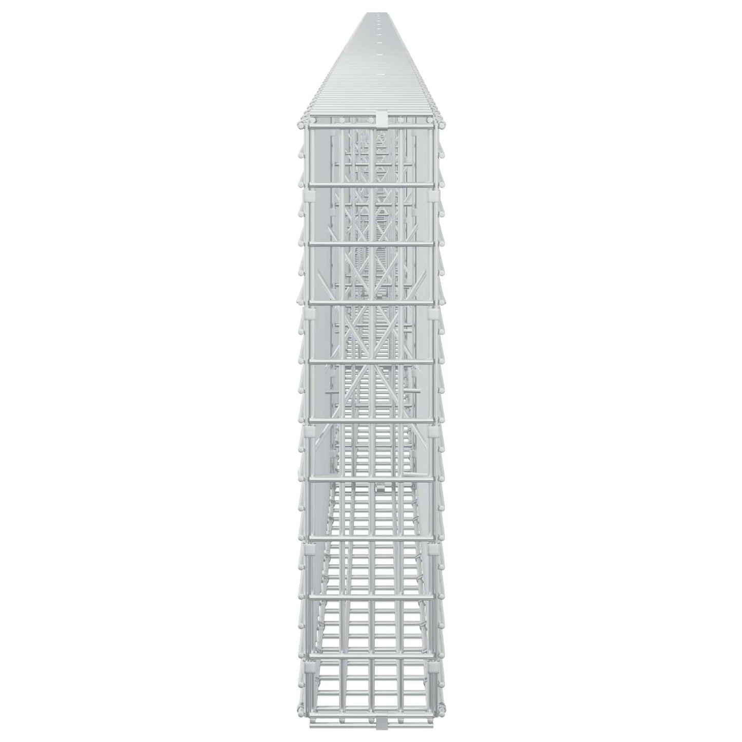 vidaXL Γκαμπιόν με σύρμα 3,5 χλστ και πλέγμα 5x2,5 εκ 1100x10x50 εκ
