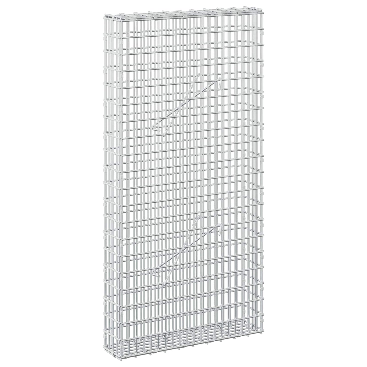 vidaXL Γκαμπιόν με σύρμα 3,5 χλστ και πλέγμα 5x2,5 εκ 50x10x100 εκ
