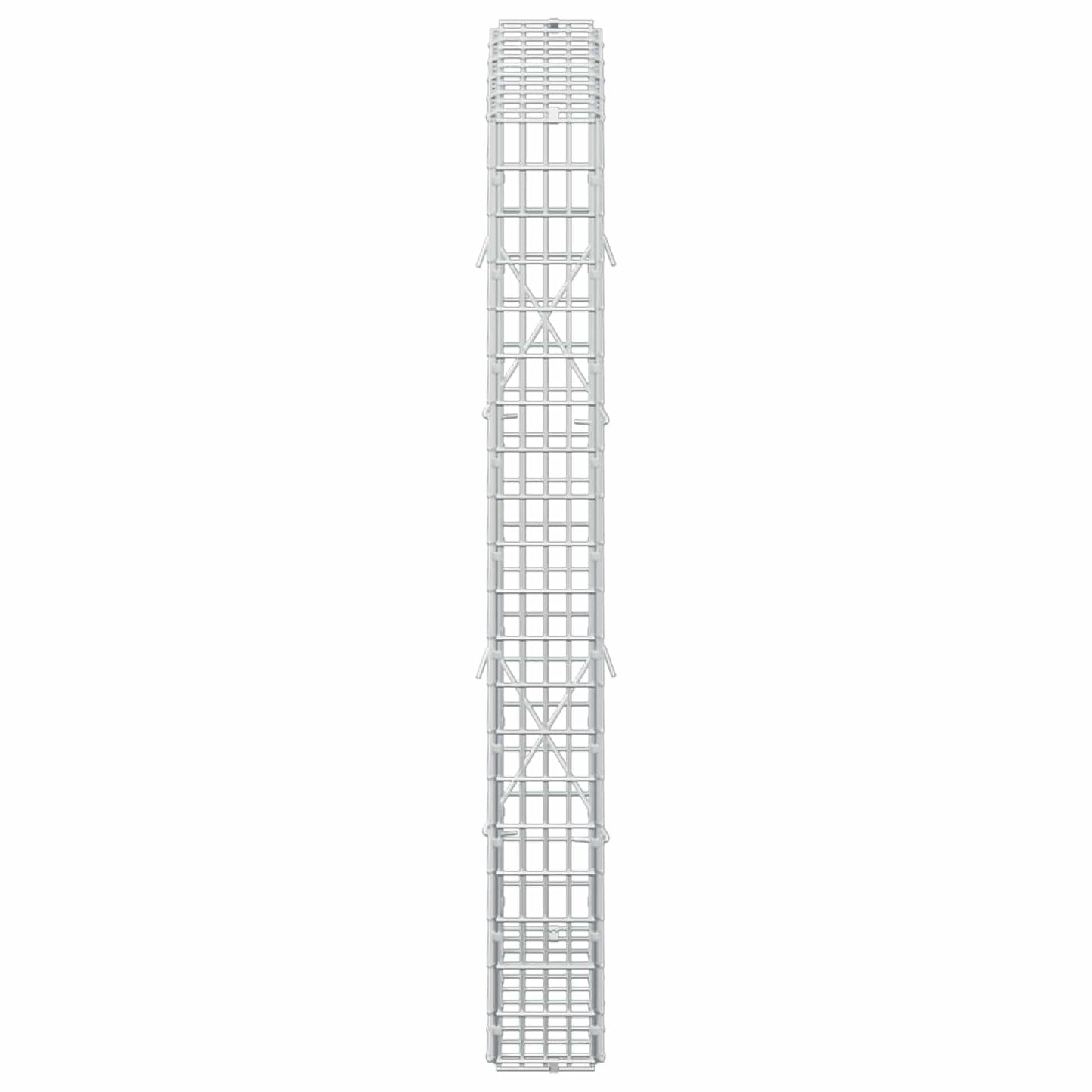 vidaXL Γκαμπιόν με σύρμα 3,5 χλστ και πλέγμα 5x2,5 εκ 50x10x100 εκ