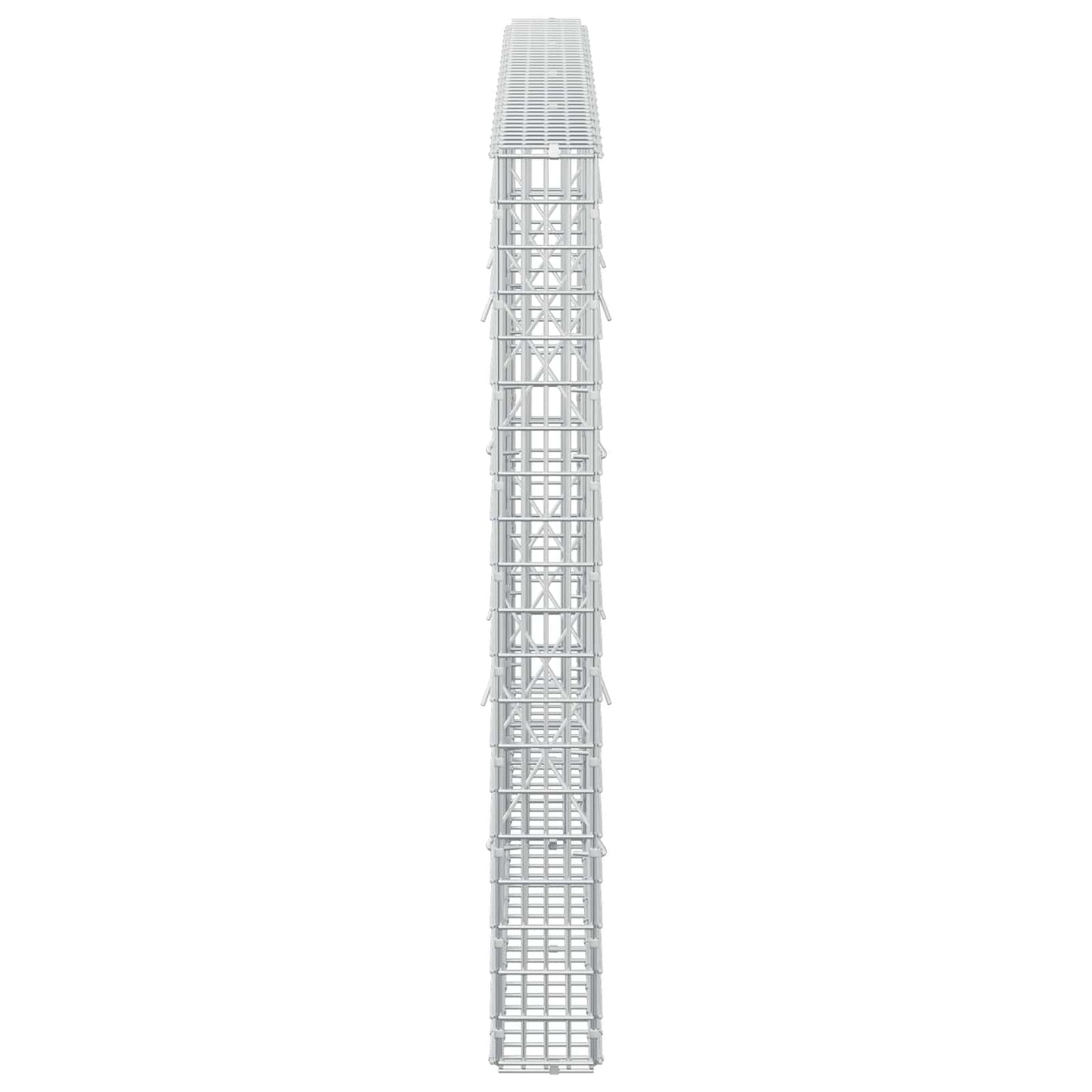 vidaXL Γκαμπιόν με σύρμα 3,5 χλστ και πλέγμα 5x2,5 εκ 200x10x100 εκ