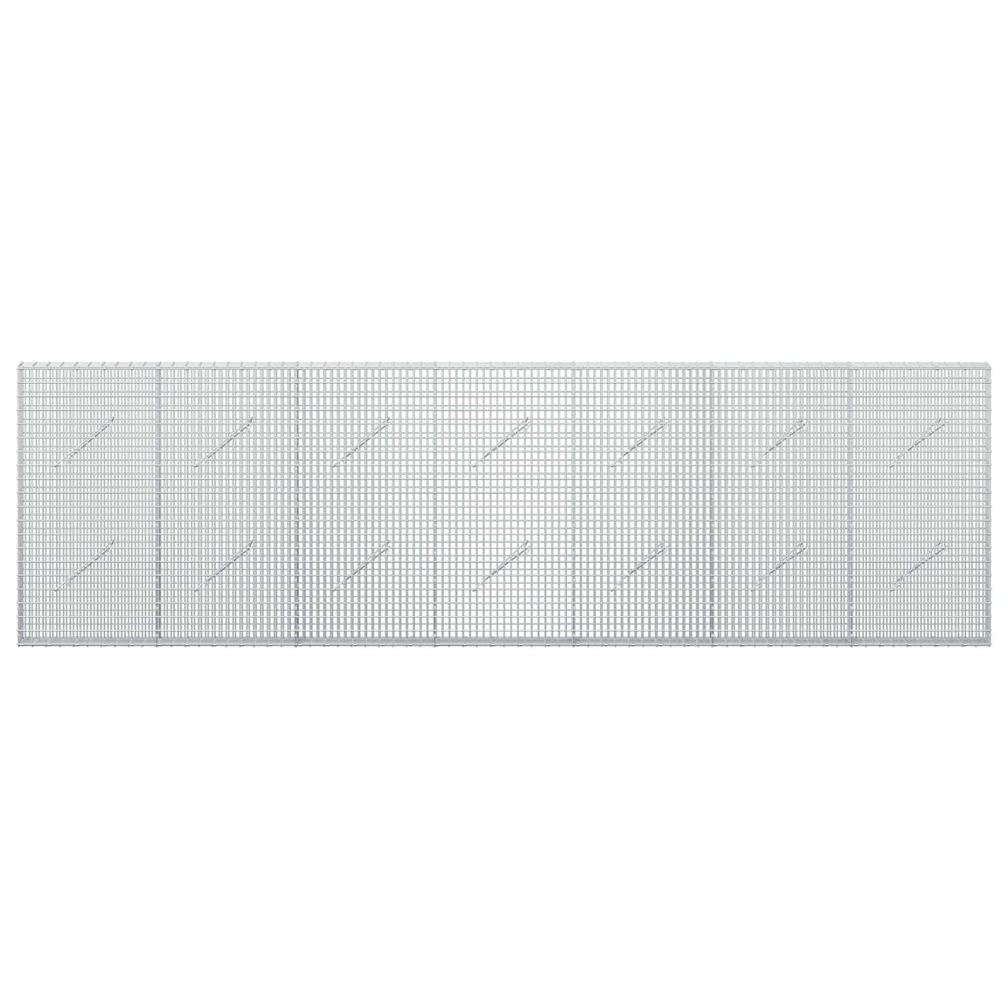 vidaXL Γκαμπιόν με σύρμα 3,5 χλστ και πλέγμα 5x2,5 εκ 350x10x100 εκ