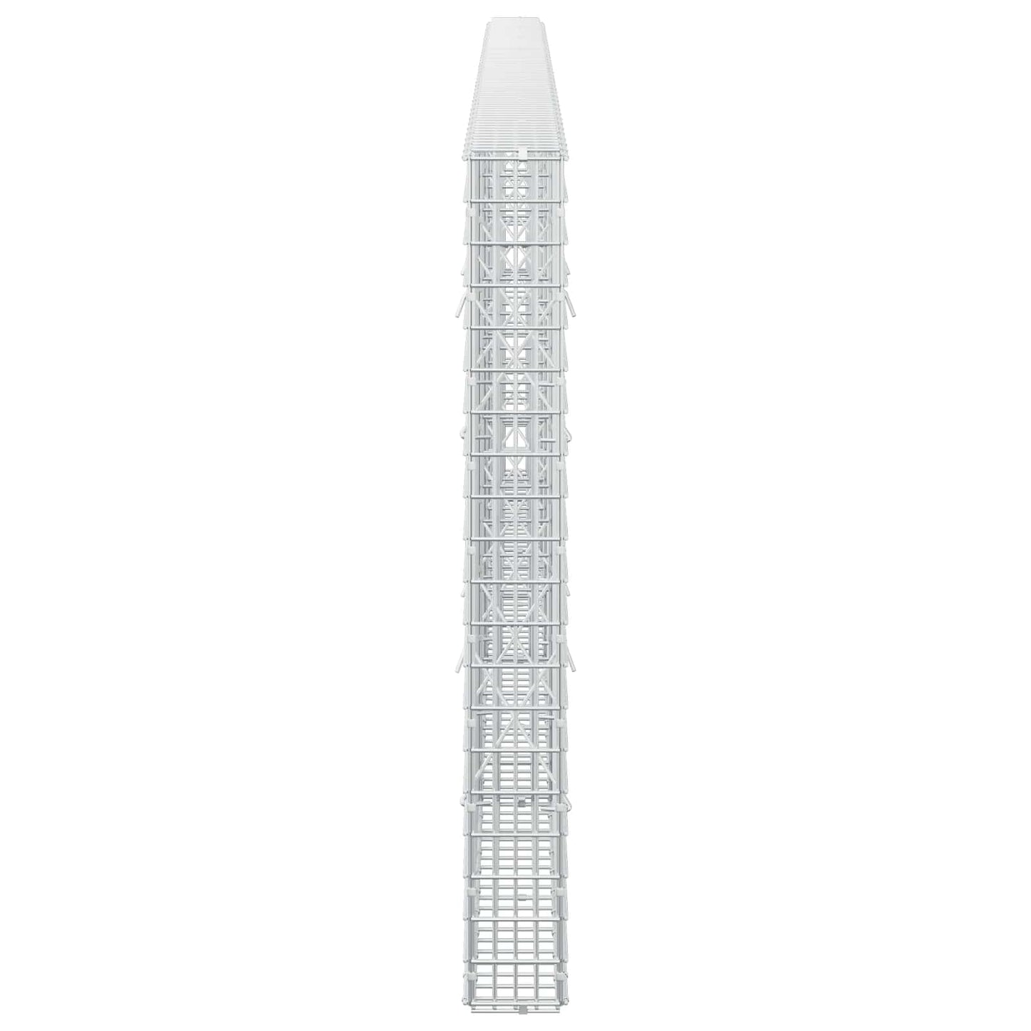 vidaXL Γκαμπιόν με σύρμα 3,5 mm και πλέγμα 5x2,5 cm 400x10x100 εκ